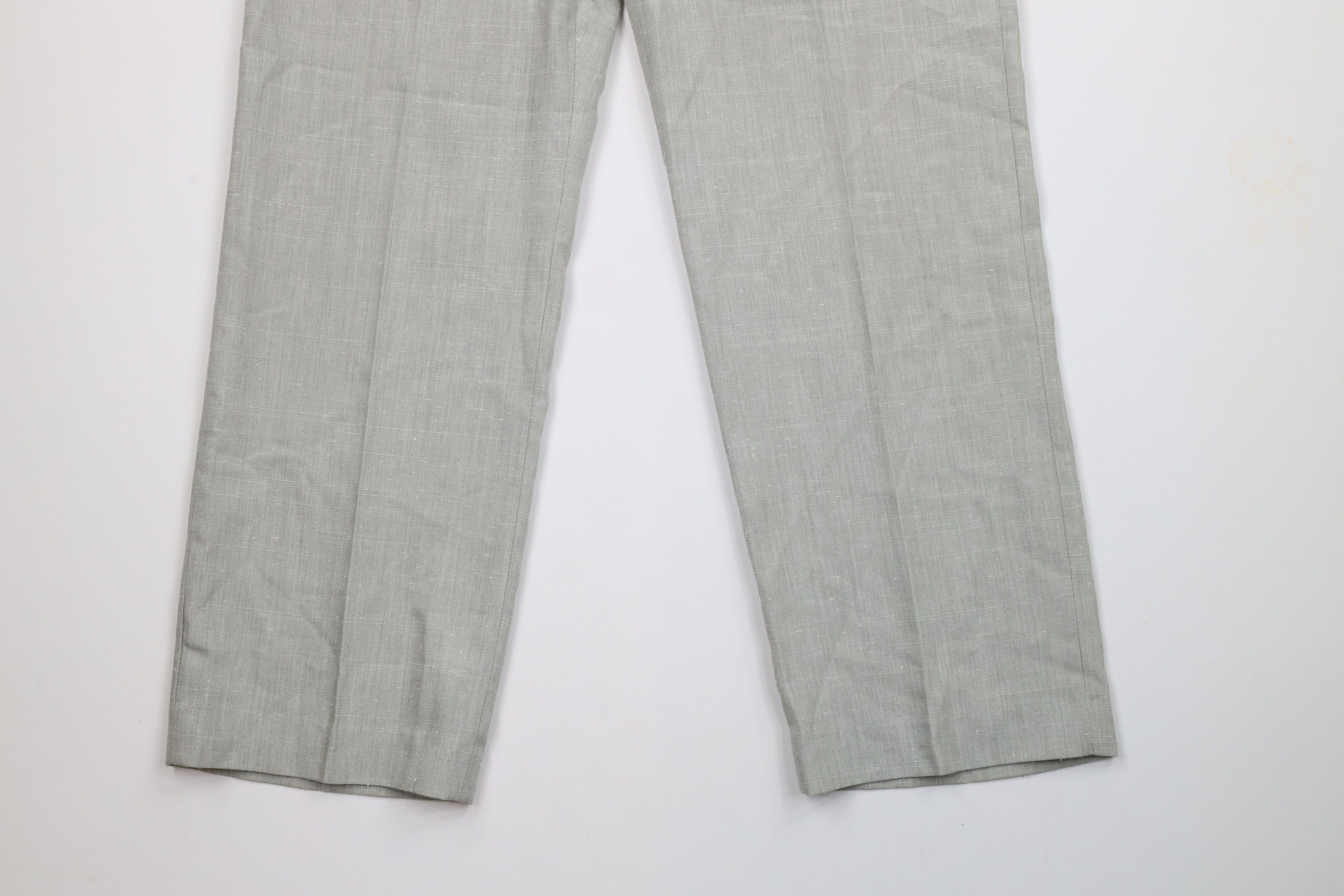 Vintage Vintage 70s Rockabilly Fleck Wide Leg Chinos Trousers Pants Size US 34 / EU 50 - 4 Thumbnail