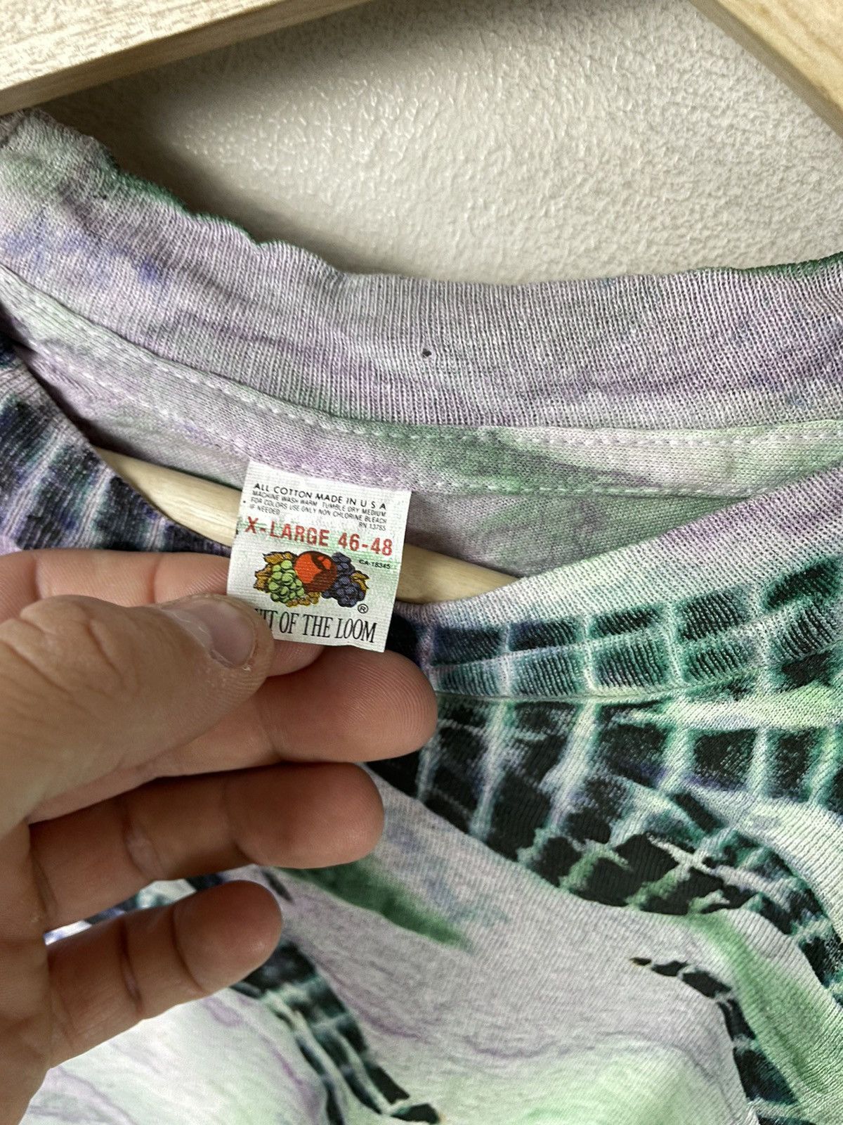 Vintage Vintage Cyber Lizard Tie Dye Tee Size US L / EU 52-54 / 3 - 1 Thumbnail