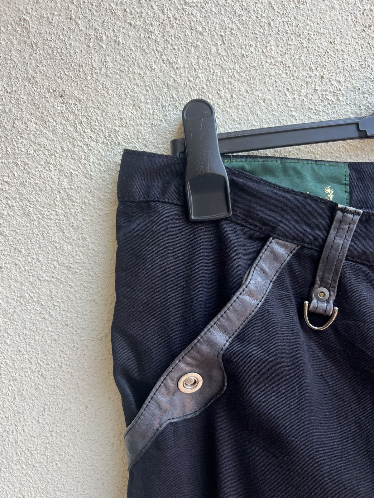 02DERIV. × Alfredo Bannister Alfredo Bannister X 02Deriv Hybrid Leather Cargo Trouser Size US 33 - 9 Thumbnail