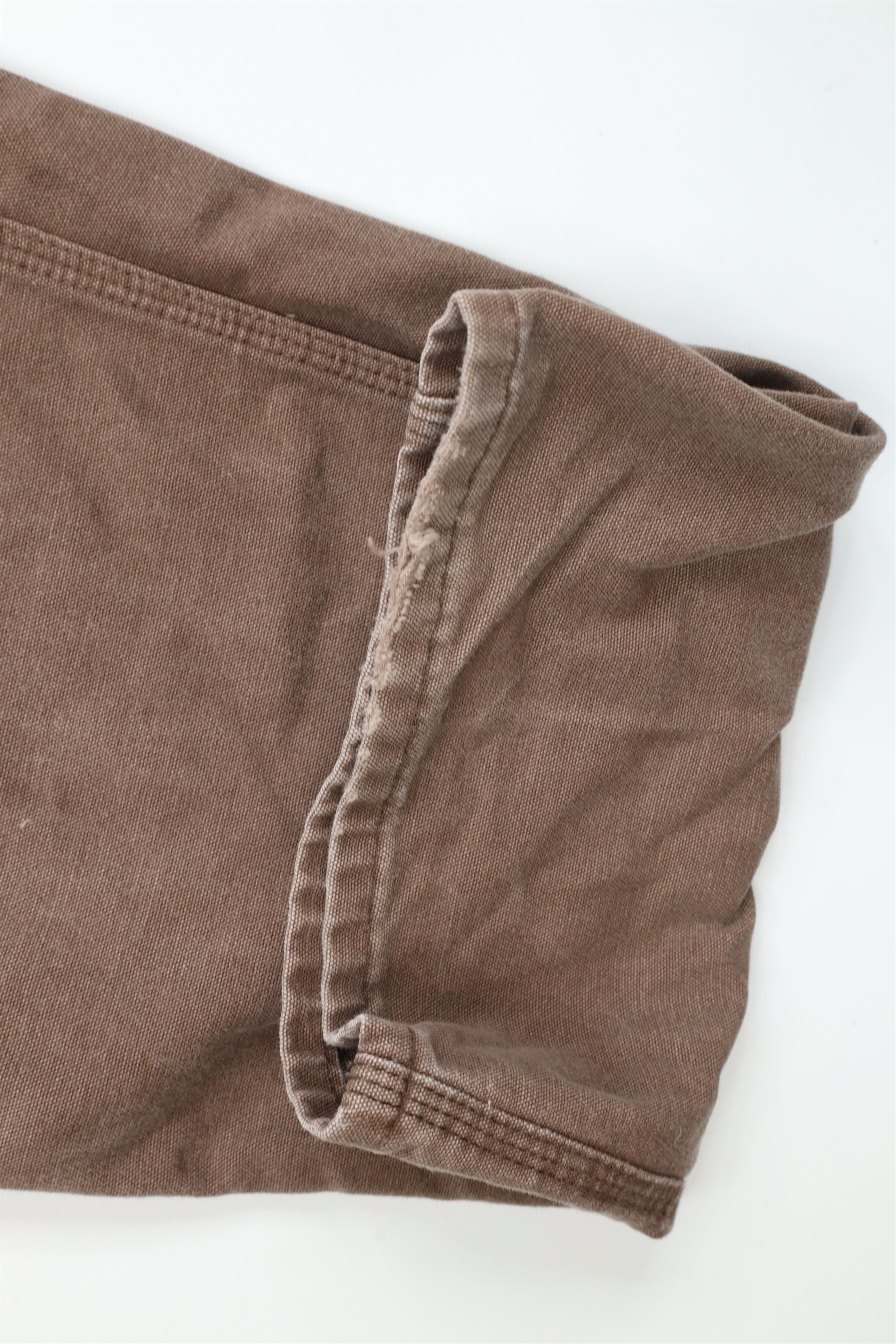 Carhartt × Vintage Vintage 90s Carhartt Wide Leg Canvas Dungaree Pants Brown Size US 40 / EU 56 - 6 Thumbnail