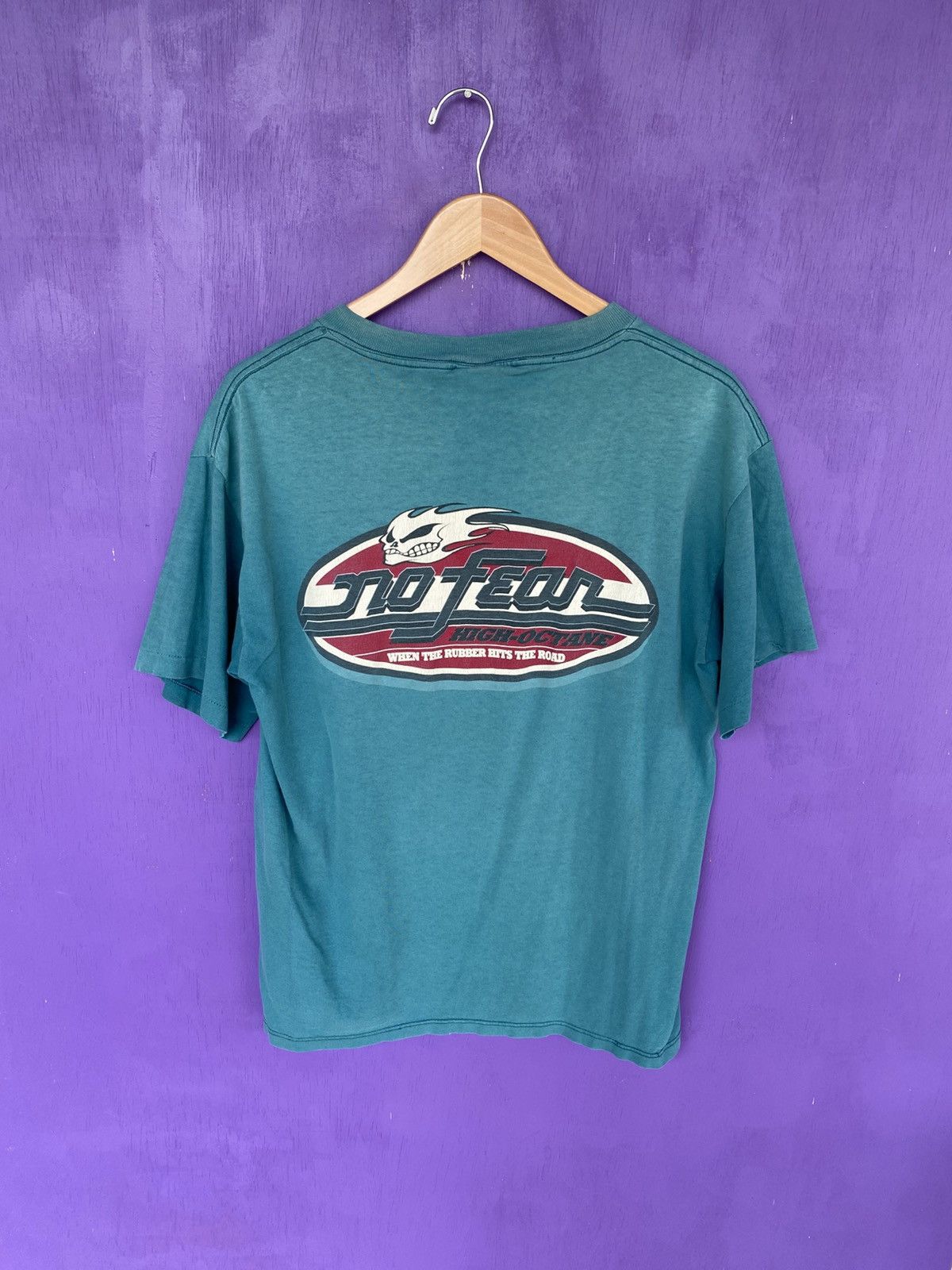 No Fear Vintage 90s No fear high octane faded mullet tee Size US L / EU 52-54 / 3 - 2 Thumbnail