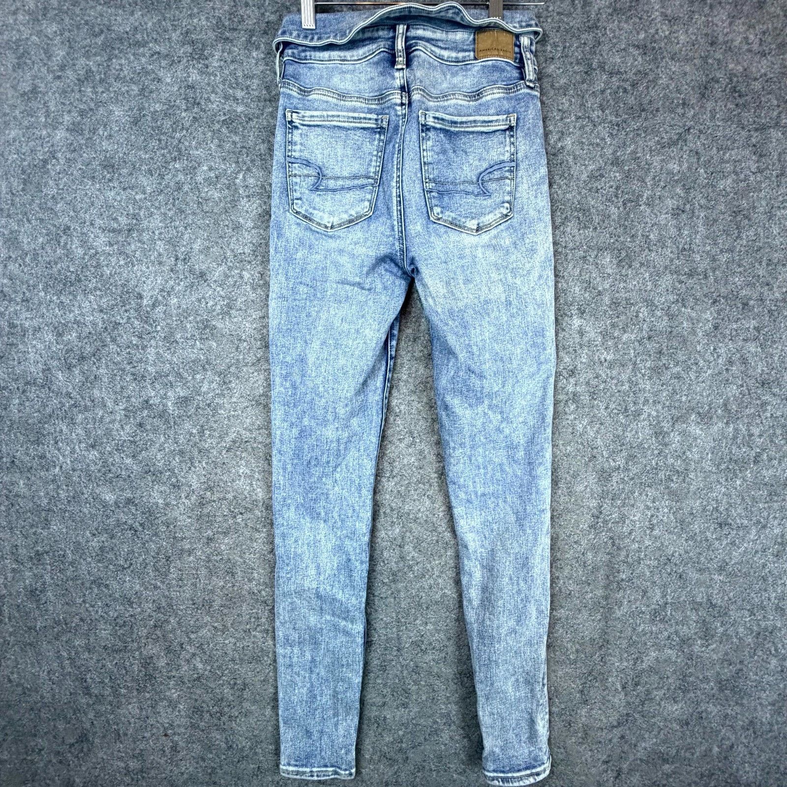 American Eagle Outfitters American Eagle Next Level Jeans Womens 4 Fold Over Waist Size 26" / US 2 / IT 38 - 2 Thumbnail
