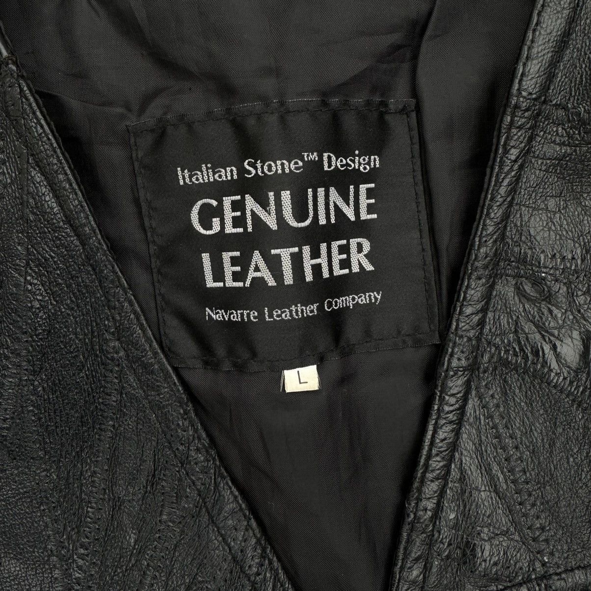 Genuine Leather Vintage Leather Vest Custom Genuine Leather Y2K 00s USA Size US L / EU 52-54 / 3 - 10 Thumbnail
