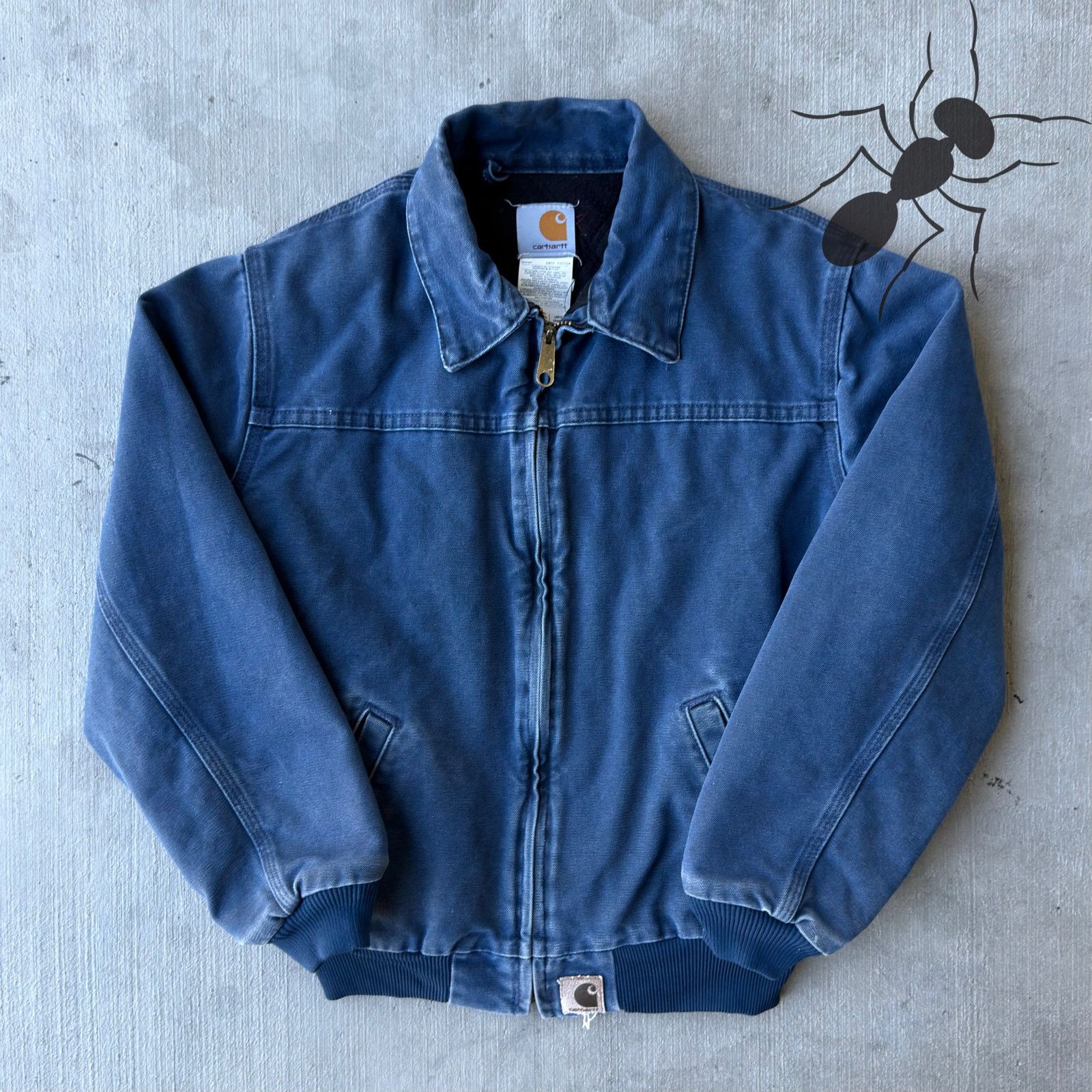 Carhartt × Vintage Carhartt YOUTH Y02 BLU blue Santa Fe work wear jacket Size US XS / EU 42 / 0 - 1 Thumbnail