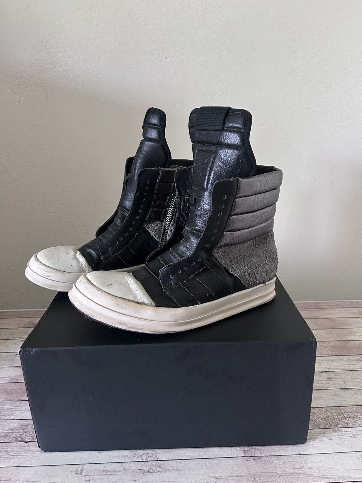 Rick Owens rare Geobasket sneakers PROTOTYPE 44 Men catwalk box 