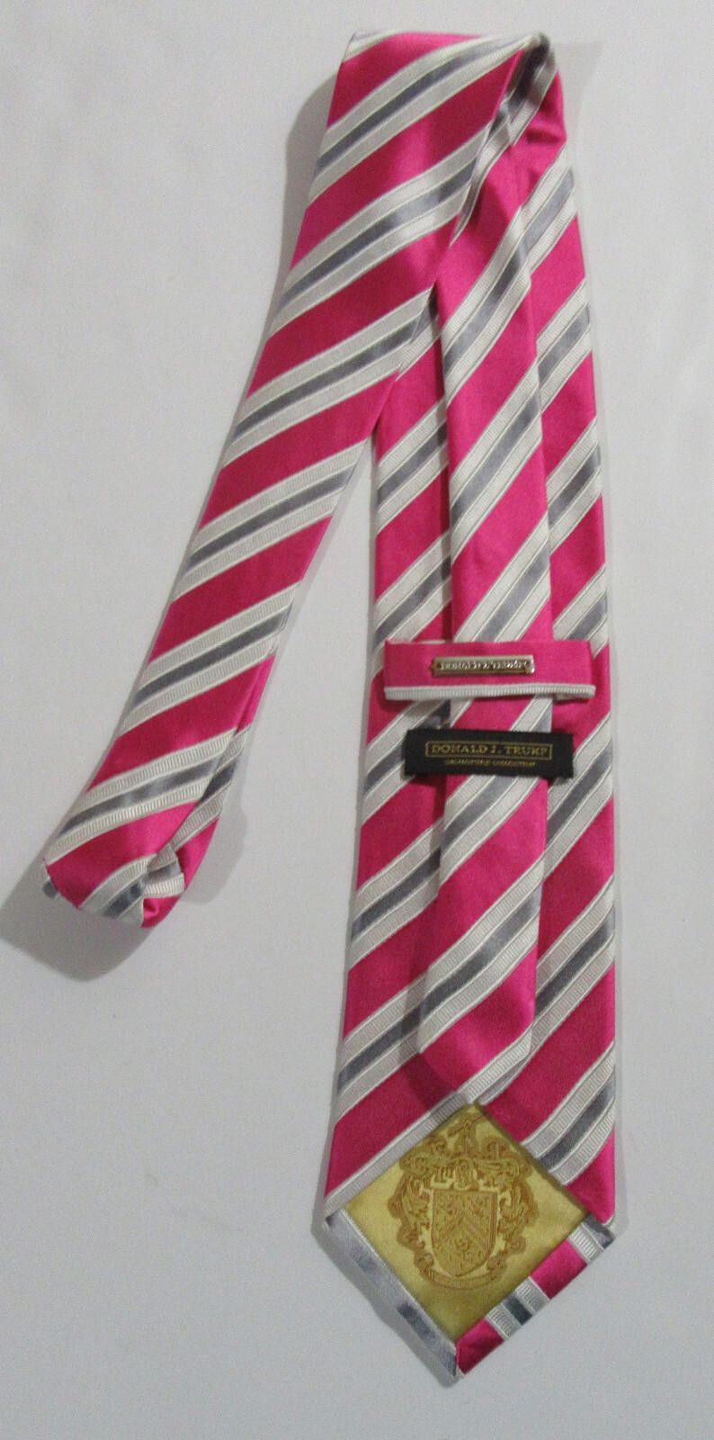 Designer Donald J. Trump Signature Collection Necktie Striped Size ONE SIZE - 2 Thumbnail