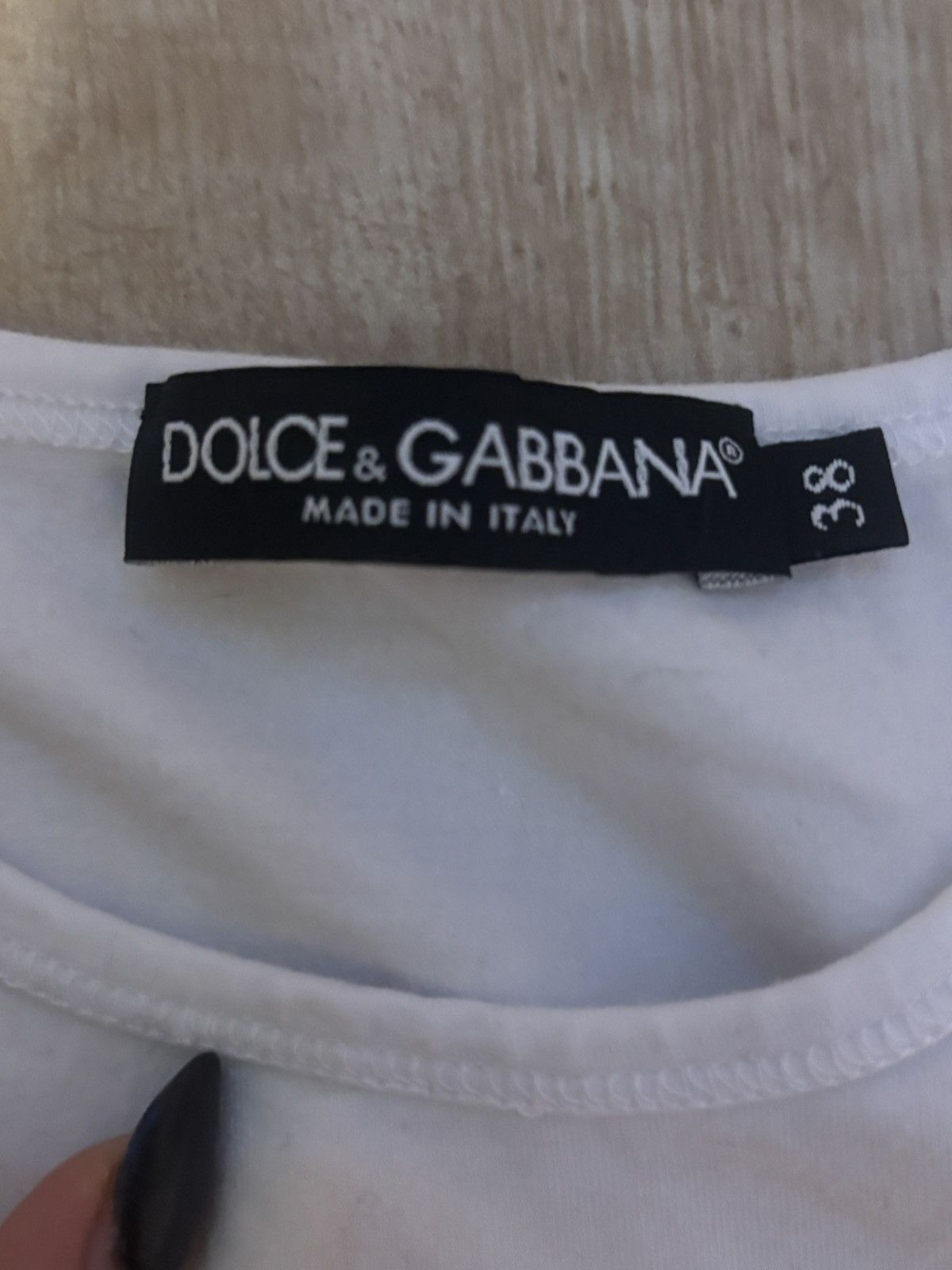 Dolce & Gabbana dolce & gabbana white cropped shirt Size S / US 4 / IT 40 - 3 Thumbnail