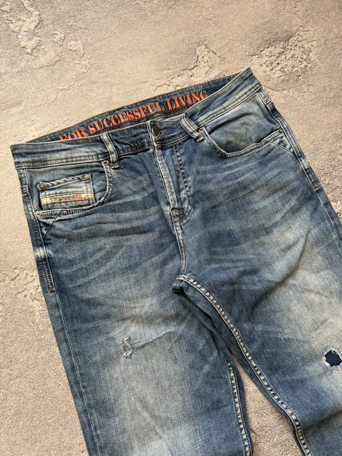 Diesel × Diesel Black Gold Diesel 34/30 denim pant trouser Jean chino distressed y2k Size US 34 / EU 50 - 3 Thumbnail