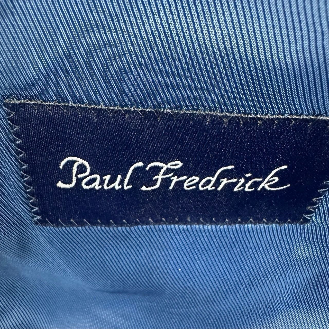 Paul Fredrick Paul Fredrick Men's 100% Wool Double Breasted Metal Button B Size 40S - 4 Thumbnail