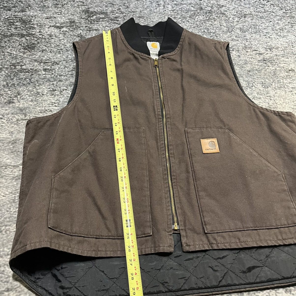 Carhartt VINTAGE CARHARTT BROWN CANVAS WORKWEAR VEST XXL Size US XXL / EU 58 / 5 - 10 Thumbnail