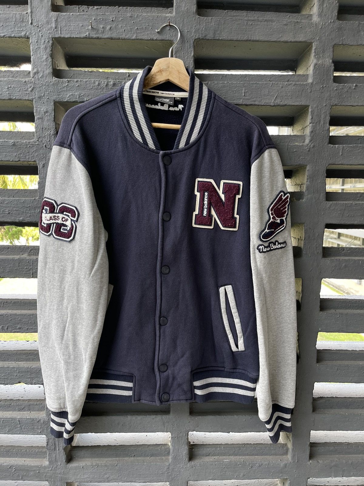 New Balance Streetwear Varsity Jacket Vintage new balance Varsity jacket Grailed