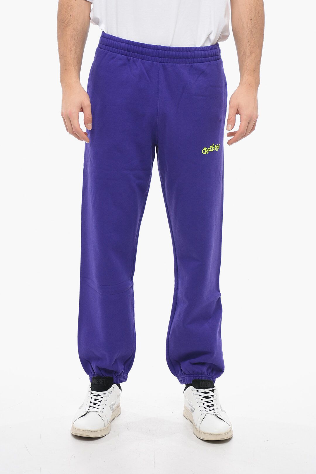 image of Off White Og1Mm0424 Brushed Cotton Sweatpant In Purple, Men's (Size 32)