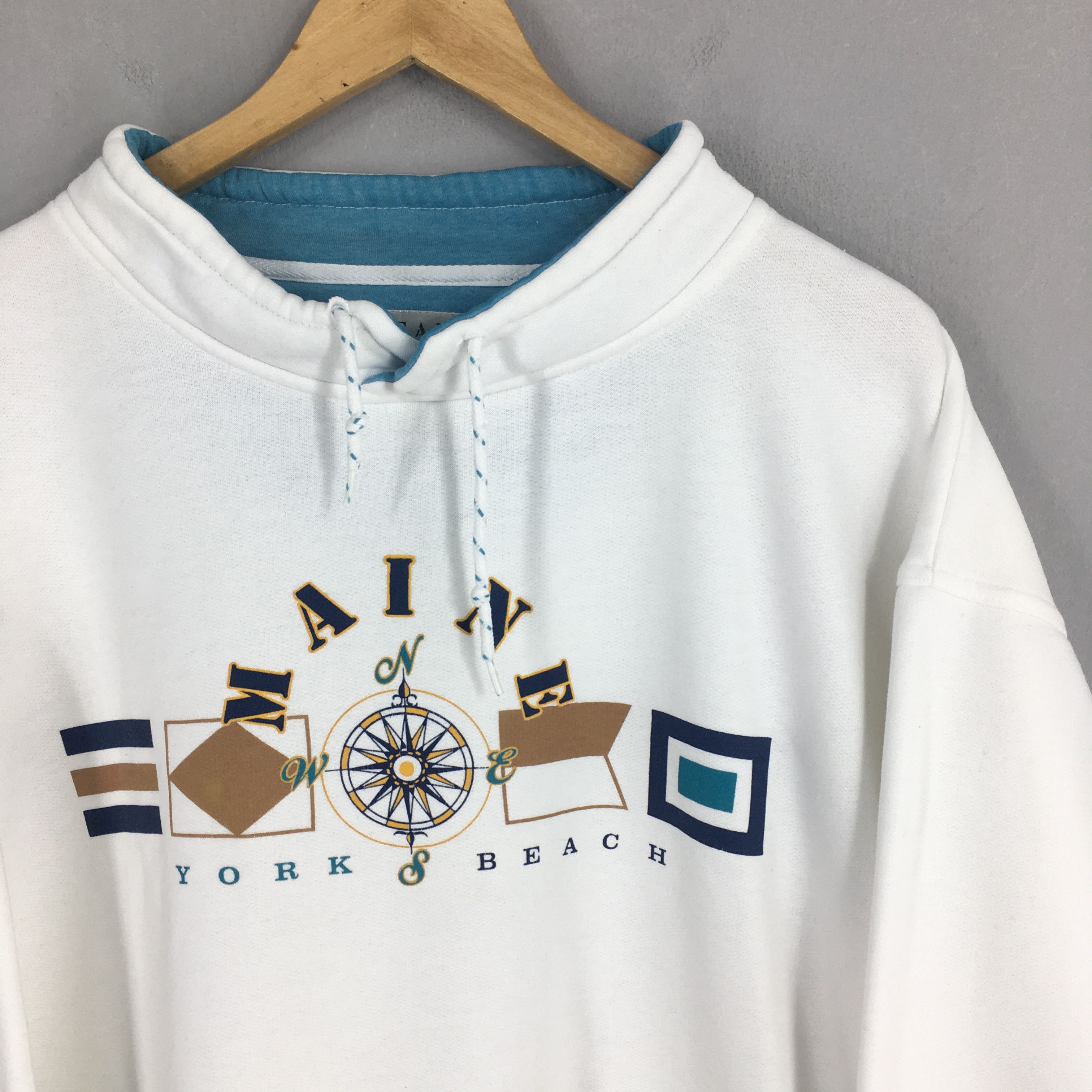 Vintage Vintage Maine Usa York Beach Sweatshirt XLarge Size US XL / EU 56 / 4 - 2 Thumbnail