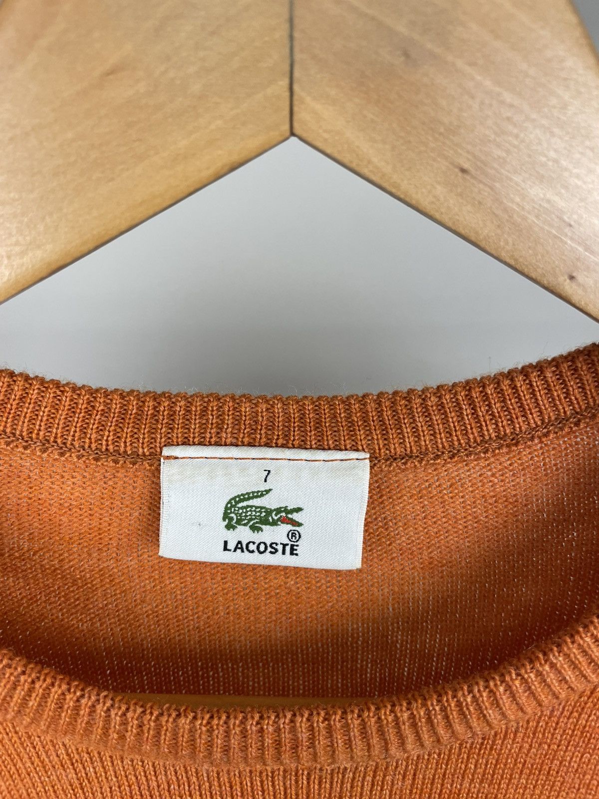 Designer × Lacoste × Vintage Vintage Lacoste knit wool sweater crewneck 90’s y2k Size US L / EU 52-54 / 3 - 5 Thumbnail