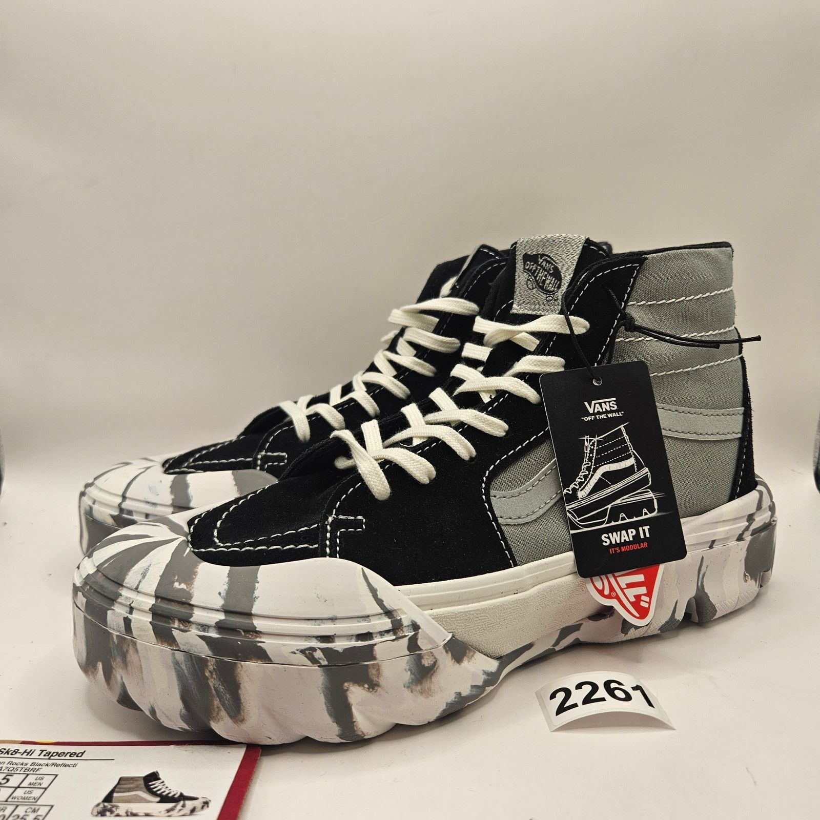 Vans VANS MEN'S 7.5 WOMEN'S 9 SK8-Hi TAPERED MOON ROCKS BLACK Size US 7.5 / EU 40-41 - 1 Thumbnail