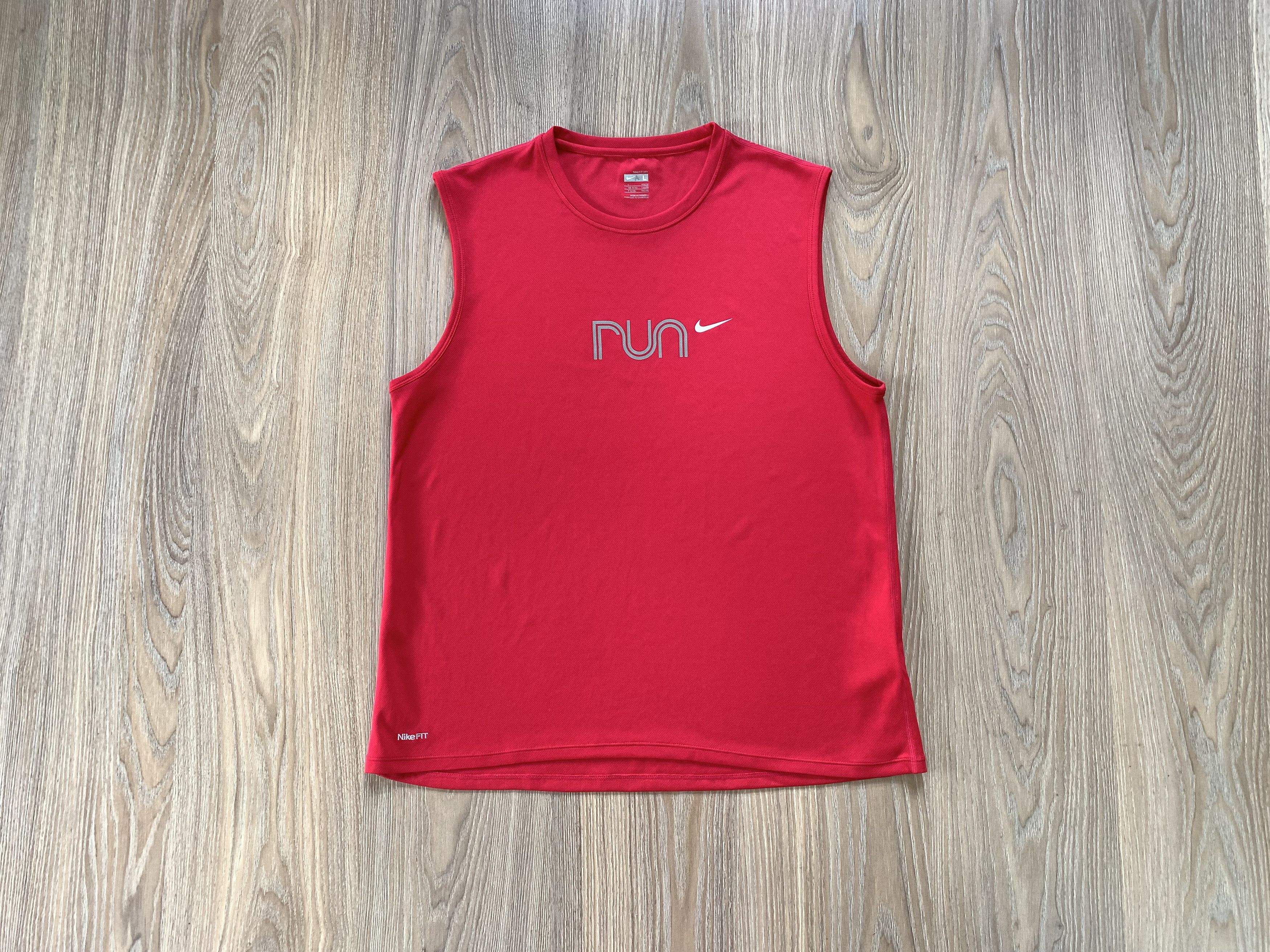 Nike × Vintage Nike Run Vintage Sleeveless T Shirt Size US L / EU 52-54 / 3 - 1 Thumbnail