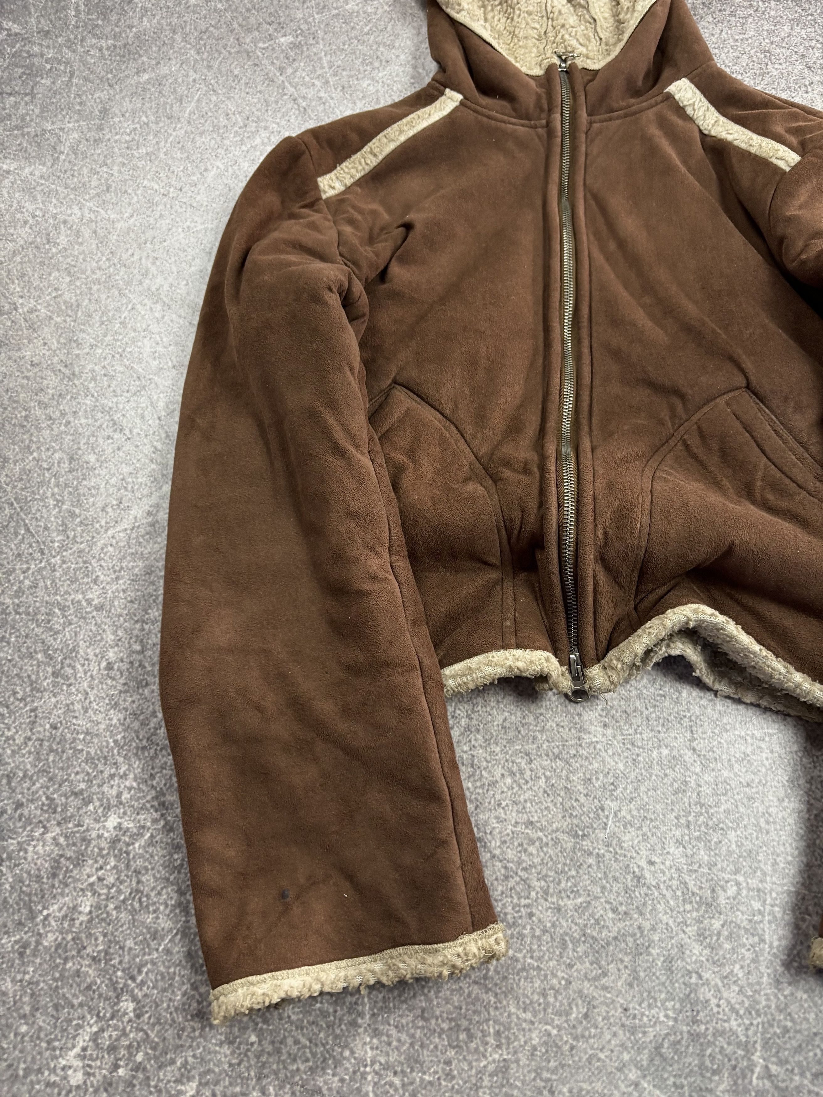 Hysteric Glamour ISSEY MIYAKE JUNYA WATANABE STYLE CROPPED SUEDE JACKET Size US S / EU 44-46 / 1 - 7 Thumbnail