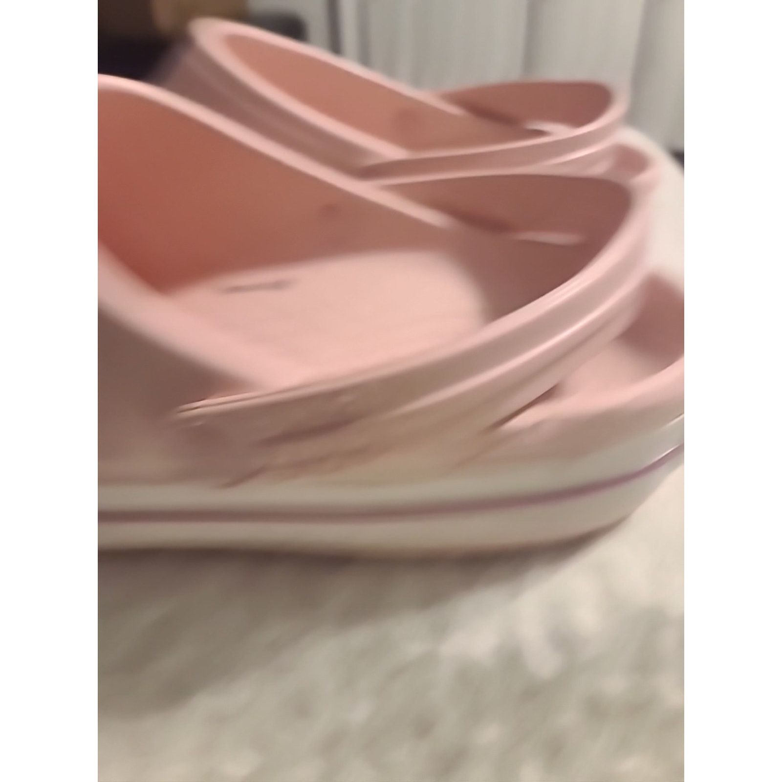 Crocs Crocs Unisex Croc Clog - Pearl Pink/Wild Orchid Men's 11 Size US 11 / IT 41 - 7 Thumbnail