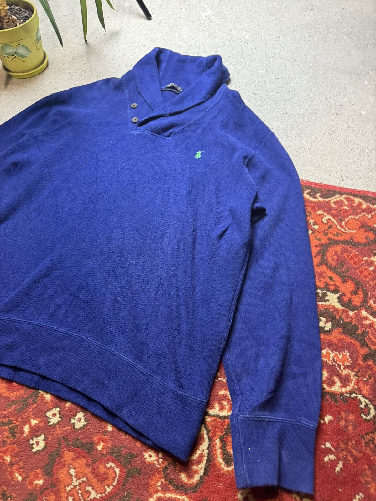 Polo Ralph Lauren × Vintage Vintage Y2K Polo Ralph Lauren Embroidered Logo Sweatshirt Size US XL / EU 56 / 4 - 2 Thumbnail