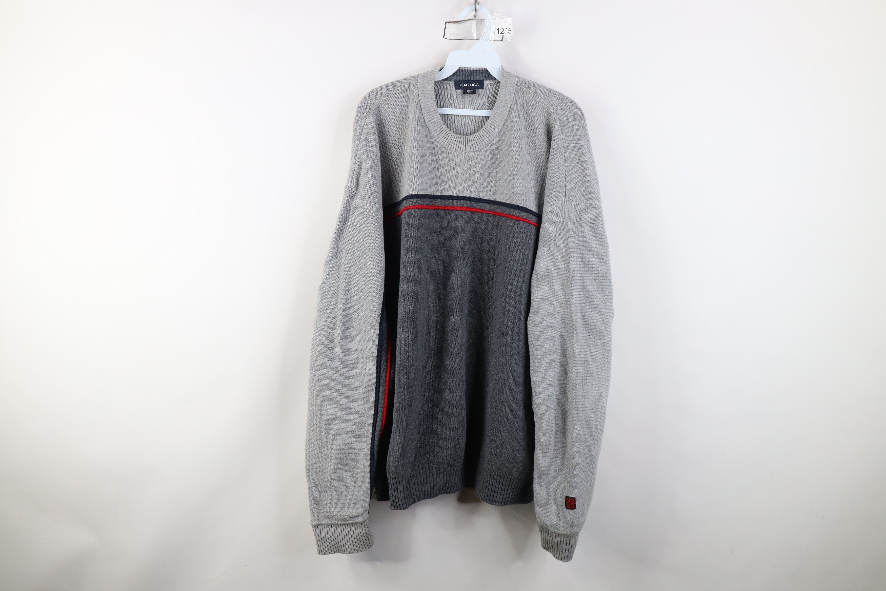 Nautica Vintage Nautica Block Sailing Cotton Knit Crewneck Sweater Size US XL / EU 56 / 4 - 1 Thumbnail