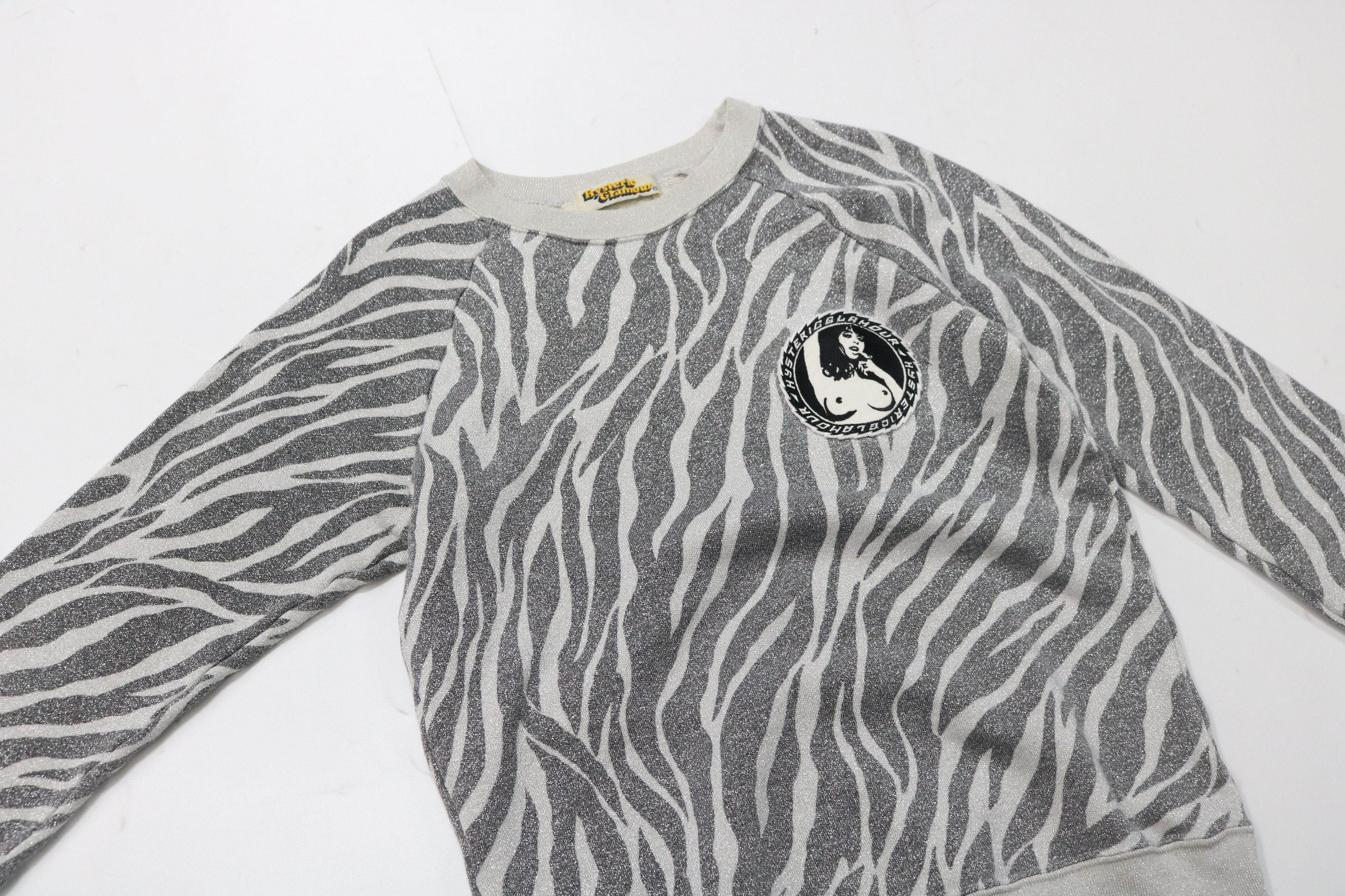 Hysteric Glamour HYSTERIC GLAMOUR Zebra Pattern Sweatshirt Size ONE SIZE - 4 Thumbnail