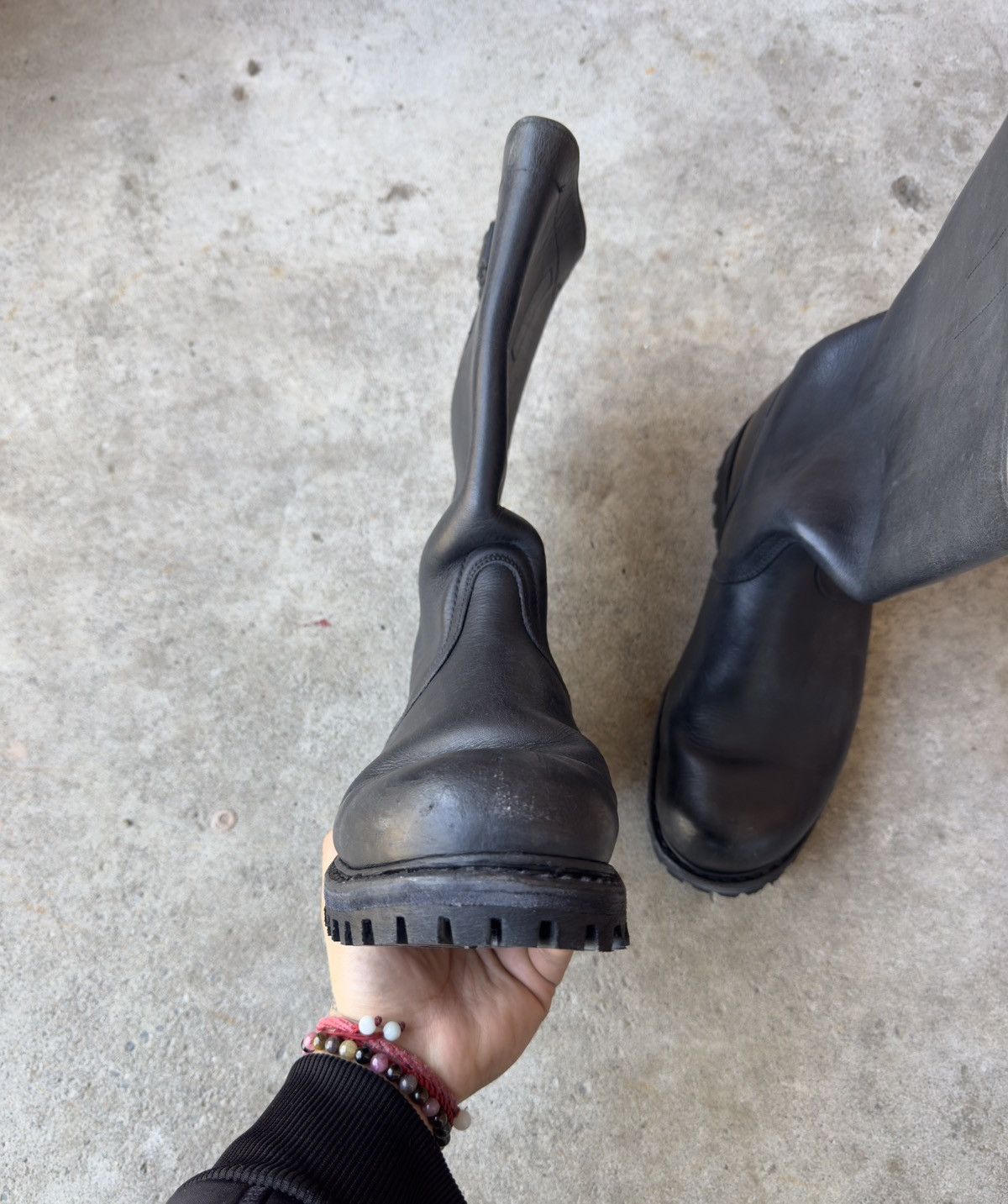 Vintage WW2 Military Leather Combat Boots Size US 10 / EU 43 - 9 Thumbnail