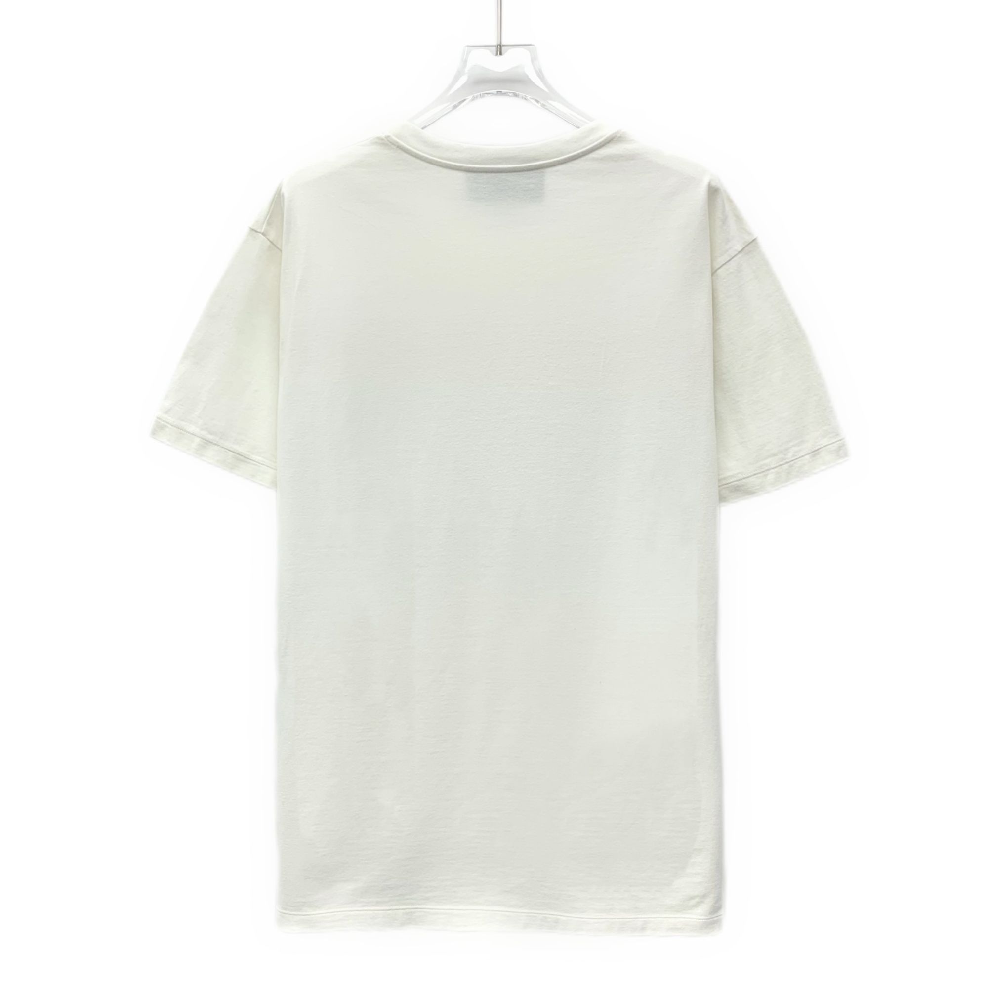Gucci Gucci White Cotton Round-Neck Short-Sleeve T-Shirt With Rain Size M / US 6-8 / IT 42-44 - 7 Thumbnail