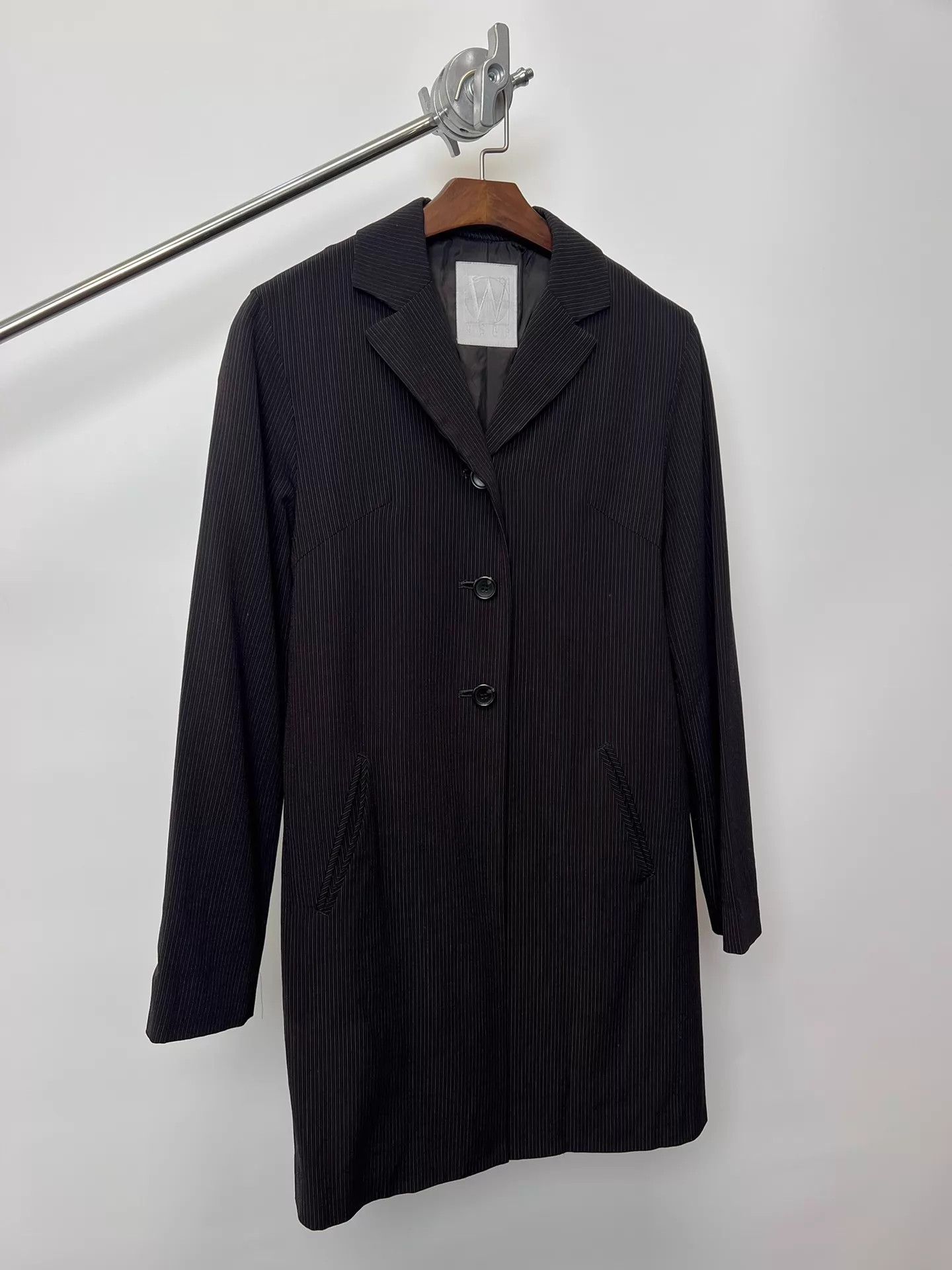 Yohji Yamamoto Yohji Yamamoto Workshop Stripe Wool Blend Trench Coat Size US M / EU 48-50 / 2 - 2 Thumbnail