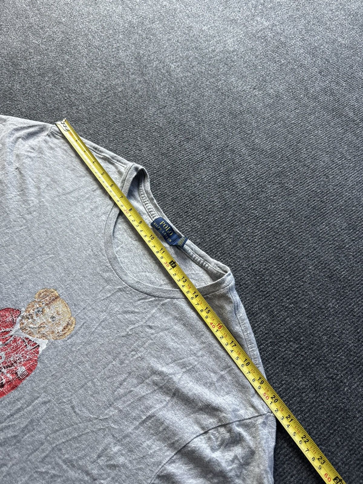 Polo Ralph Lauren Polo Ralph Lauren Distressed Bear Graphic T Shirt Vintage Size US XL / EU 56 / 4 - 17 Thumbnail