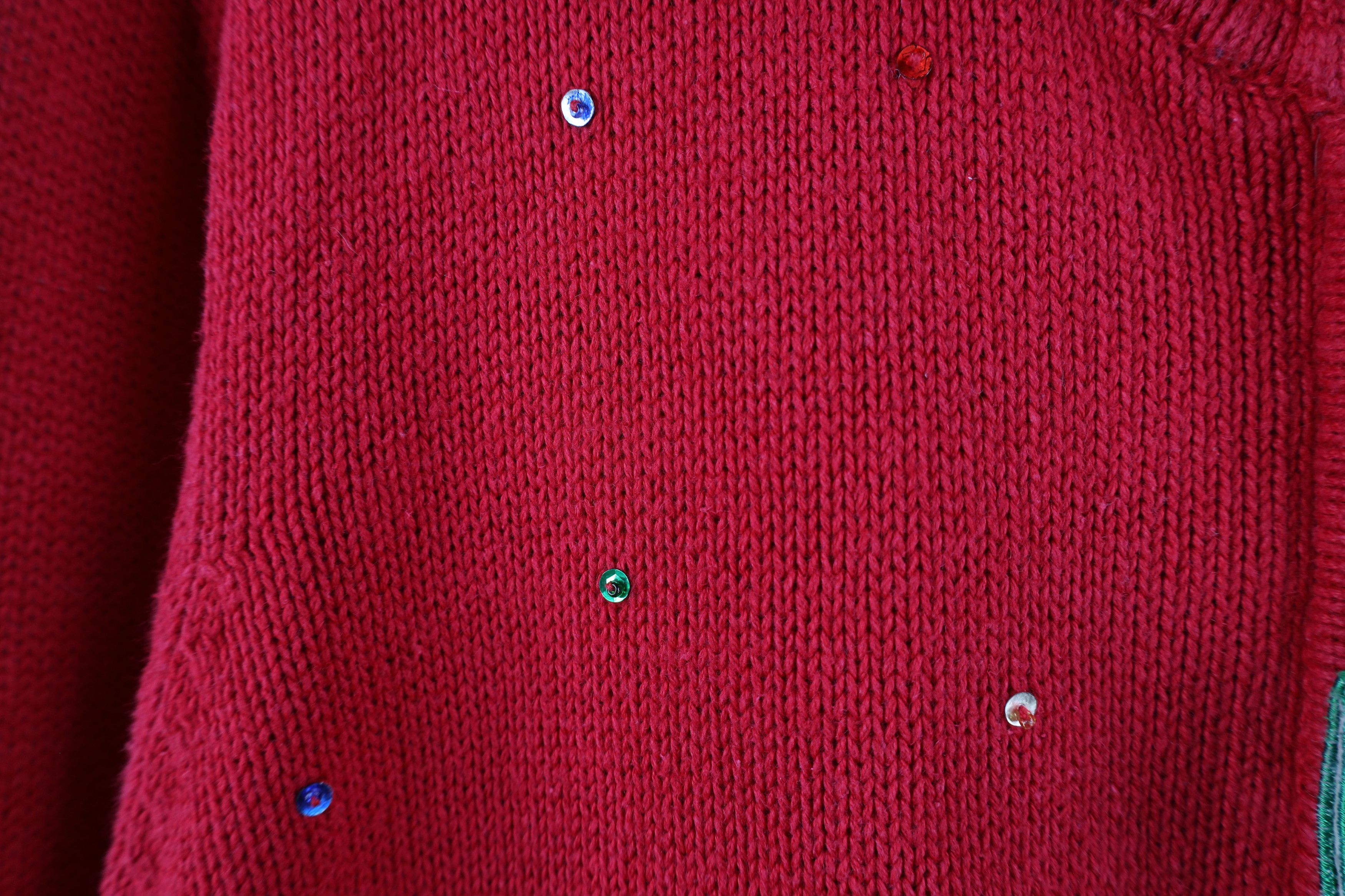 Vintage Vintage 90s Streetwear Knit Full Zip Cardigan Sweater Size XL / US 12-14 / IT 48-50 - 5 Thumbnail