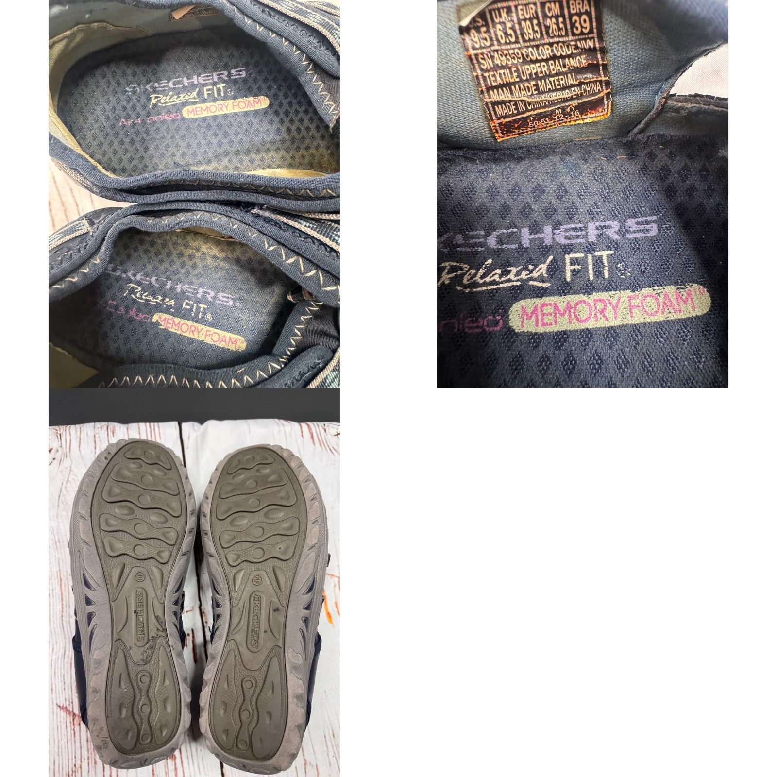 SKECHERS Skechers Relaxed Fit 49359 Women Navy Blue Bungee Slip-On Sneaker 9.5 Size US 10 / IT 40 - 8 Thumbnail