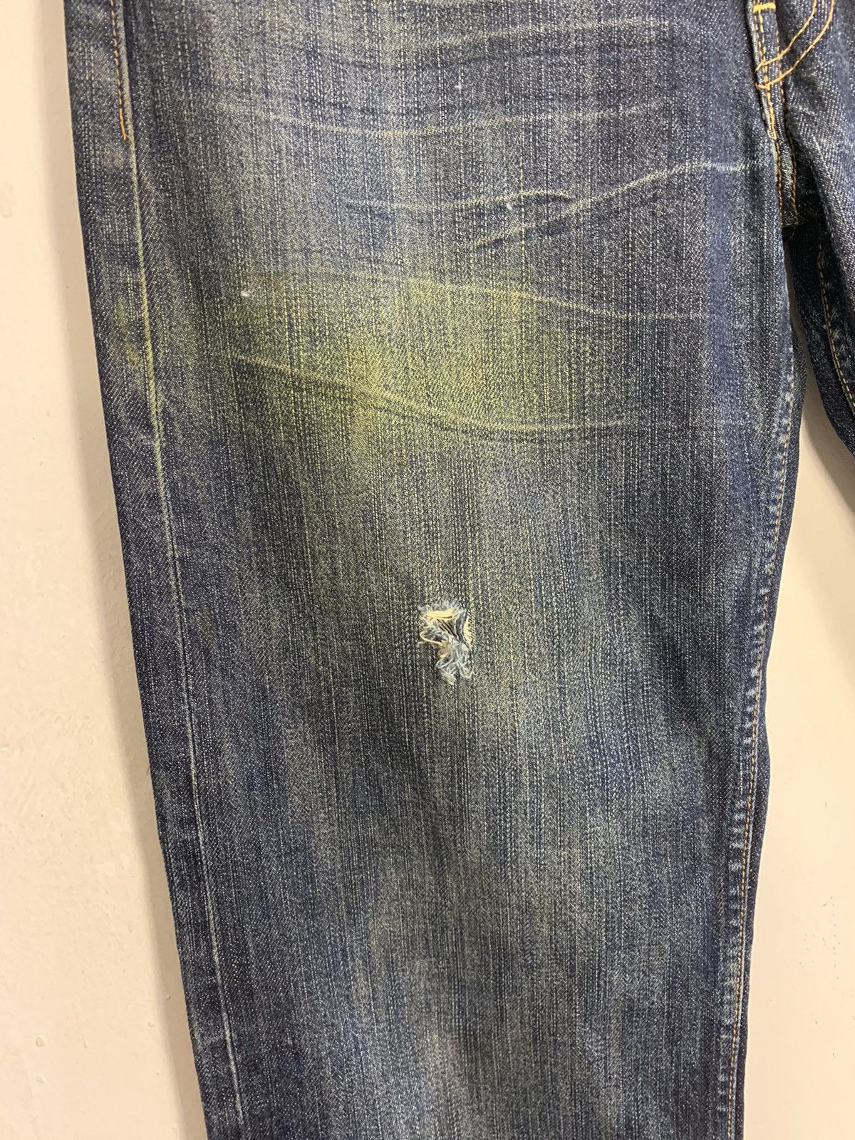 Other Levi’s Strauss Lot 503 Selvedge Indigo Distressed Denim Size US 30 / EU 46 - 7 Thumbnail