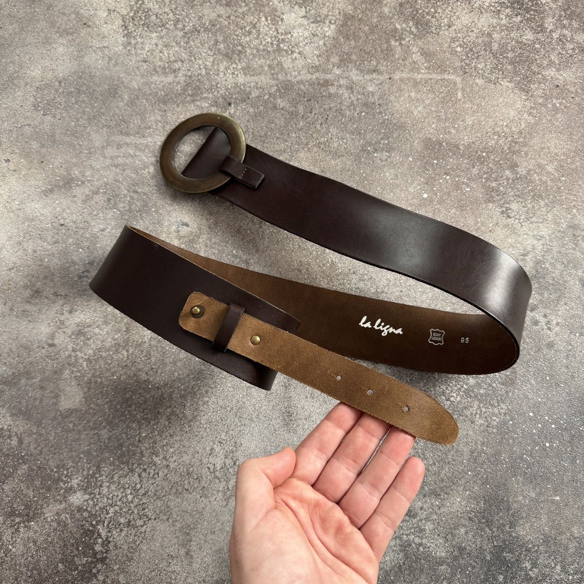 Hysteric Glamour Avant Garde Archive Real Leather Wide Statement Belt Size ONE SIZE - 2 Thumbnail