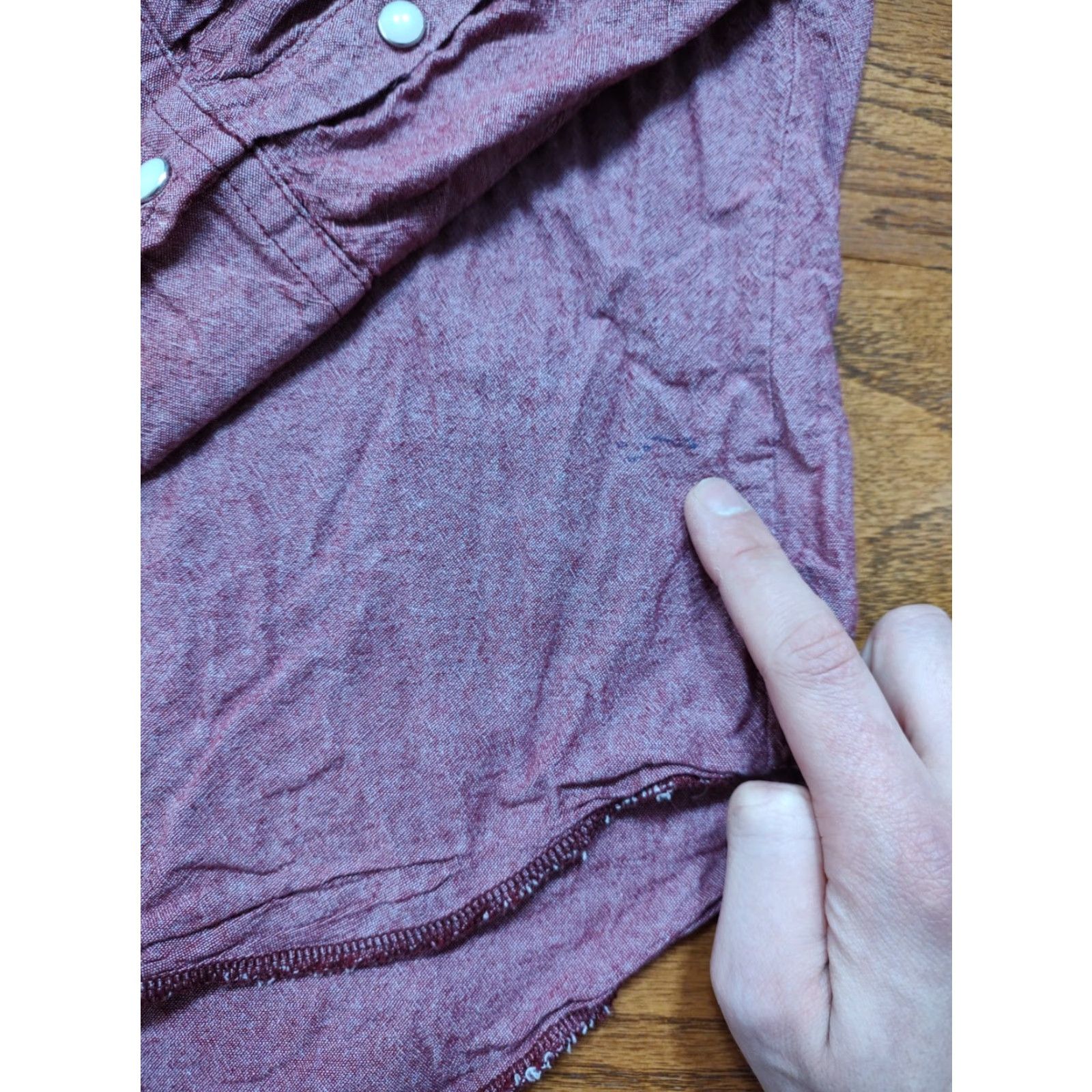 Wrangler VINTAGE Wrangler Shirt Mens Large Red 90s Western Cowboy Pearl Snap Button-Up Shirt Size US L / EU 52-54 / 3 - 4 Thumbnail