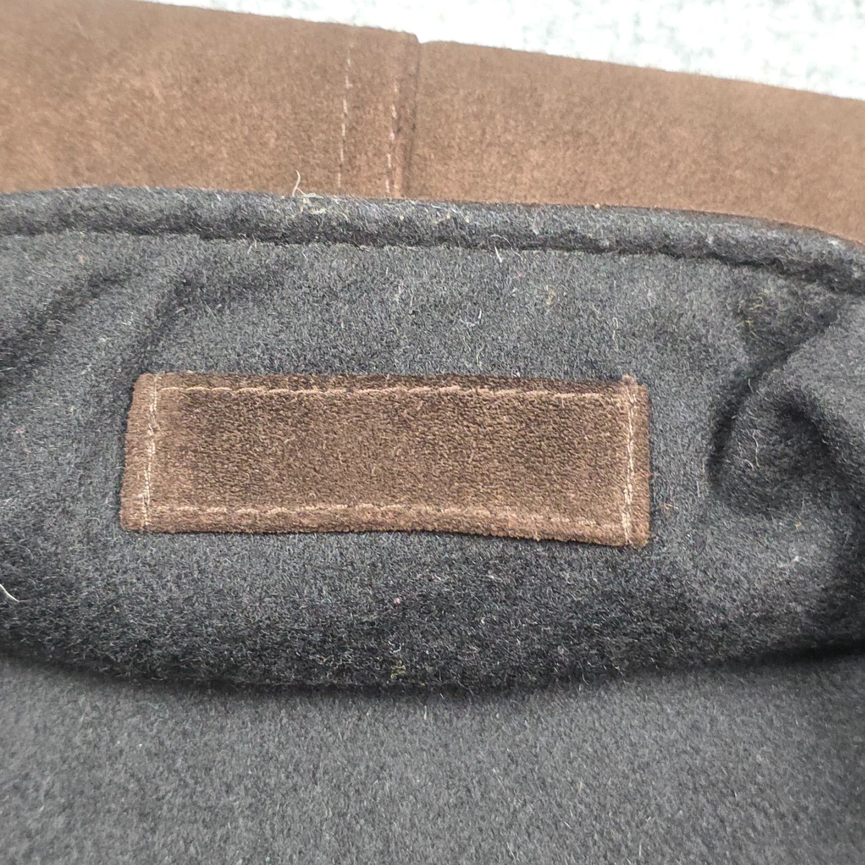 Vintage Mark Shale Vest Men's M Reversible Leather Wool Cashmere Full Zip Stand-Up Collar Brown Black Size US M / EU 48-50 / 2 - 7 Thumbnail