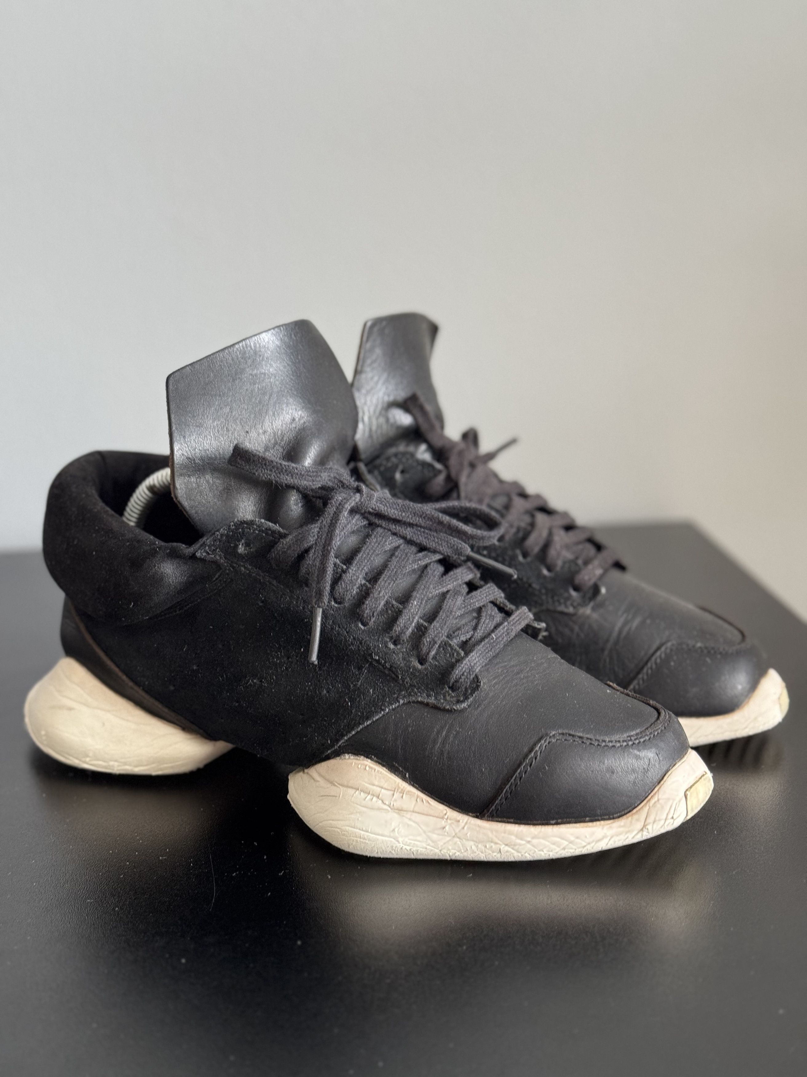 Adidas × Rick Owens Adidas x Rick Owens Runner Black s74570 Geobasket Ramone Size US 7.5 / EU 40-41 - 3 Thumbnail