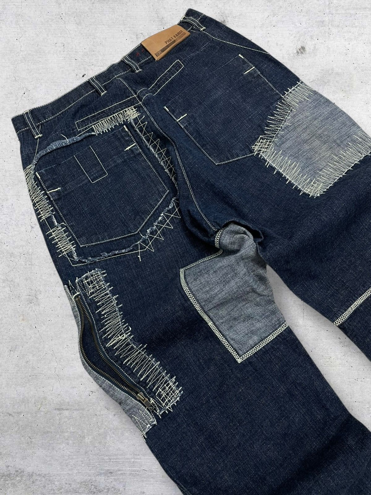 Hysteric Glamour VINTAGE PHAT FARM 90S OG JAPAN DESIGNER PATCHWORK DENIM Size US 32 / EU 48 - 15 Thumbnail