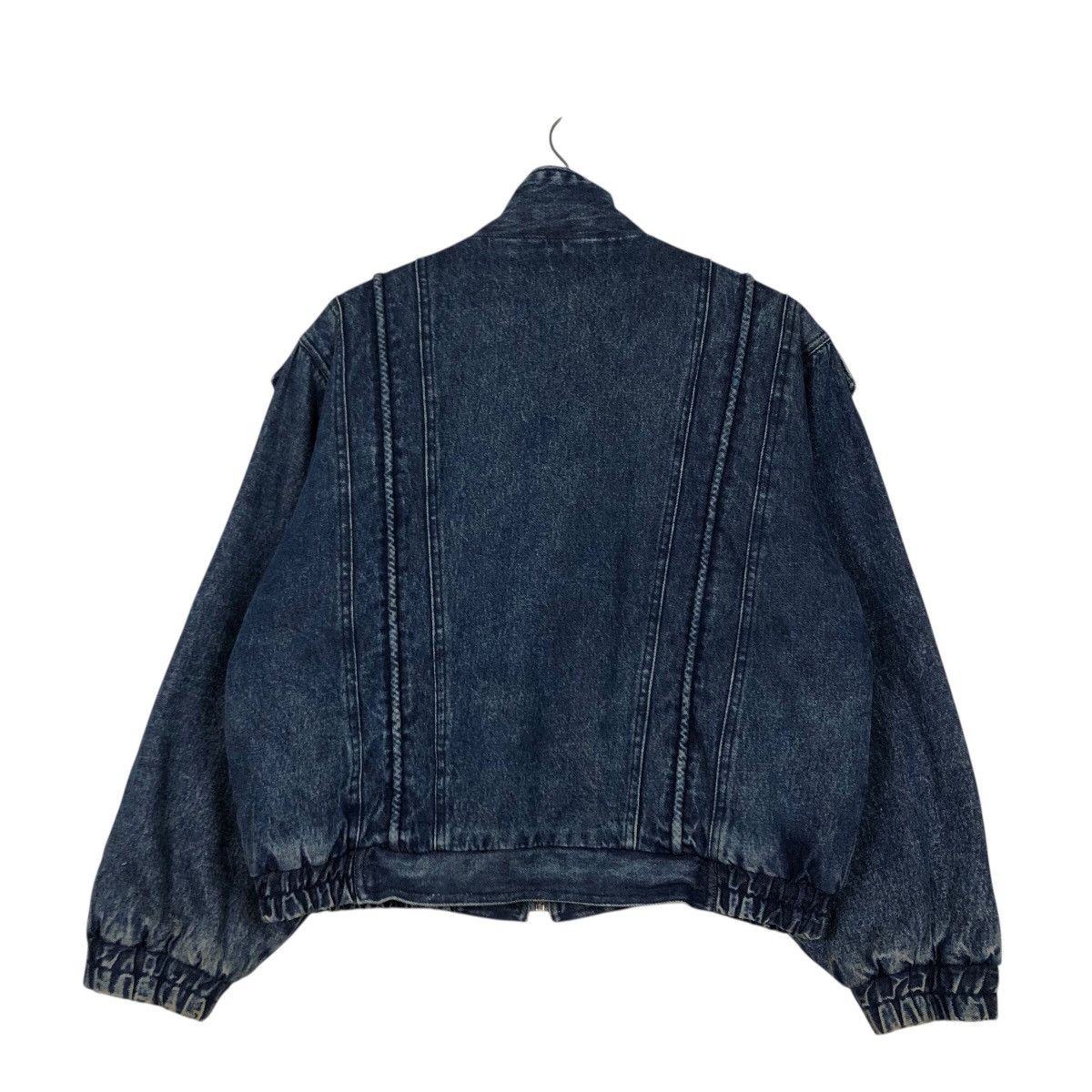 Japanese Brand 📌Vintage Bomber Denim Jacket Unbranded Blanket Issey Miyake Size US M / EU 48-50 / 2 - 9 Thumbnail