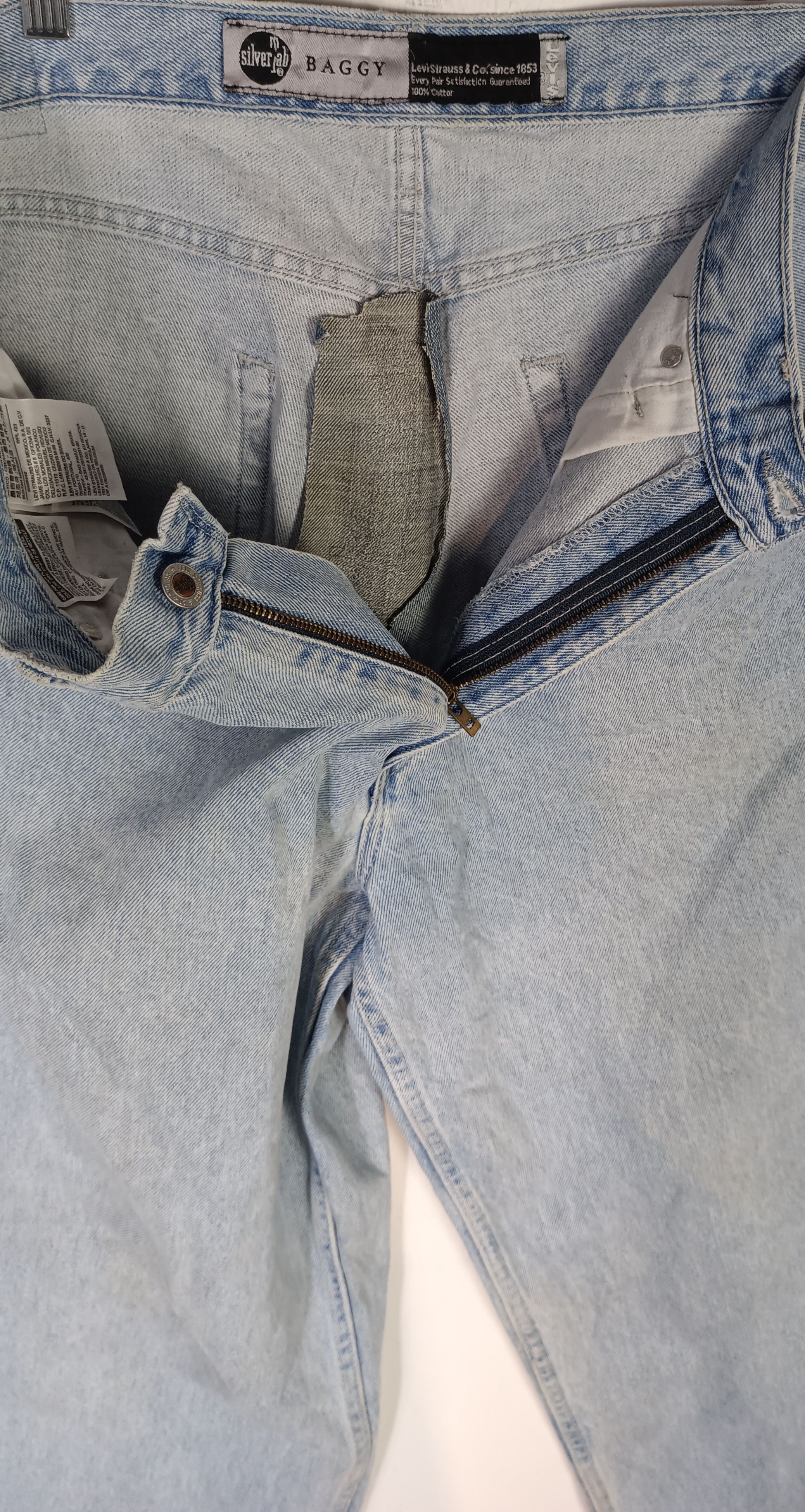 Levi's Vintage Clothing × Vintage Vintage Levi's SilverTab Baggy Blue Denim Single (R) Size US 35 - 15 Thumbnail
