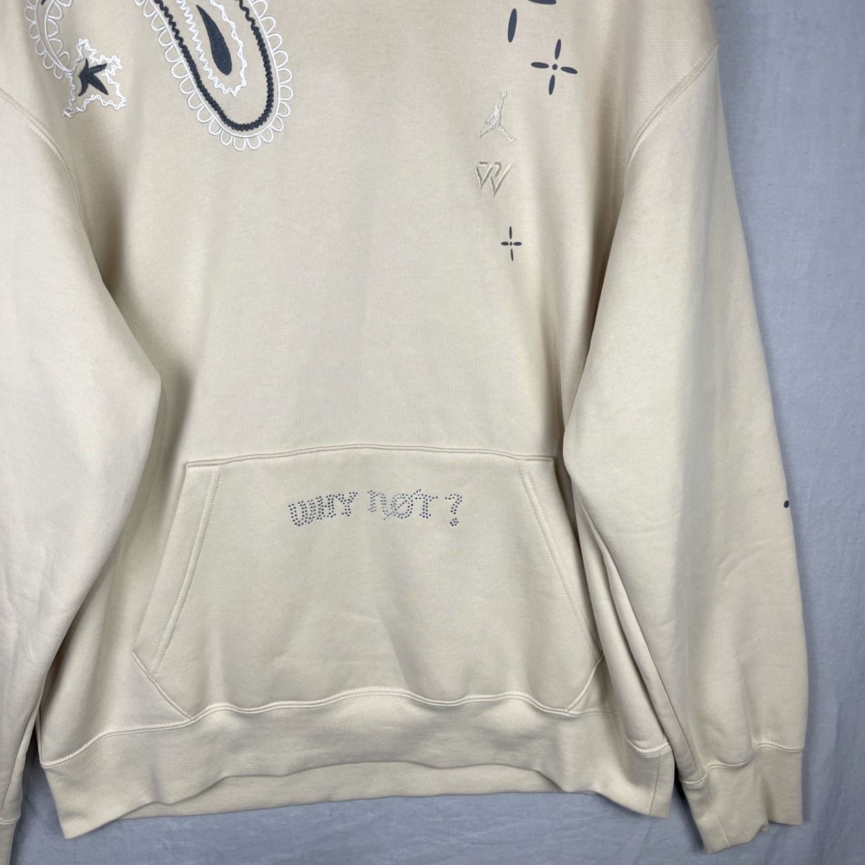 Jordan Brand Air Jordan Hoodie Mens XL Russell Westbrook Why Not? Sail Sweatshirt DO2503-235 Size US XL / EU 56 / 4 - 4 Thumbnail