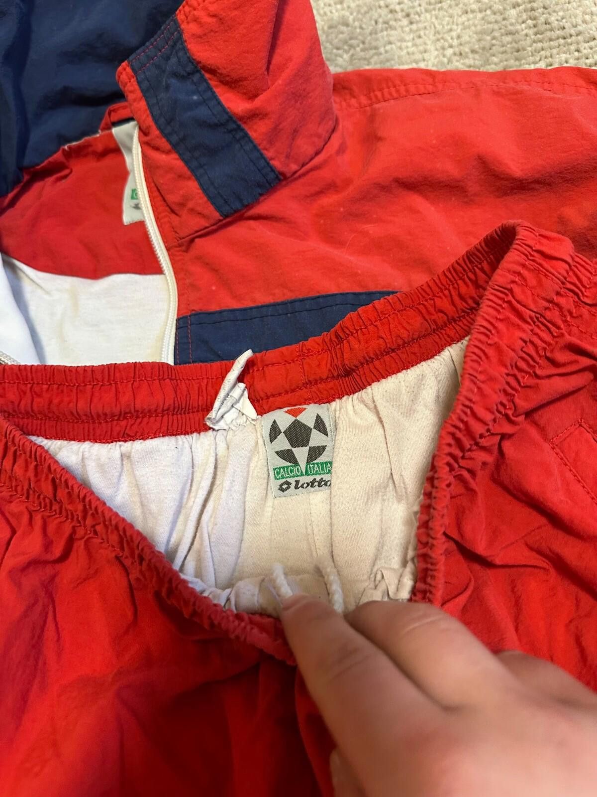 Lotto Sport SWITZERLAND 90s HOME FOOTBALL SOCCER TRACK SUIT LOTTO sz L Size US L / EU 52-54 / 3 - 8 Thumbnail