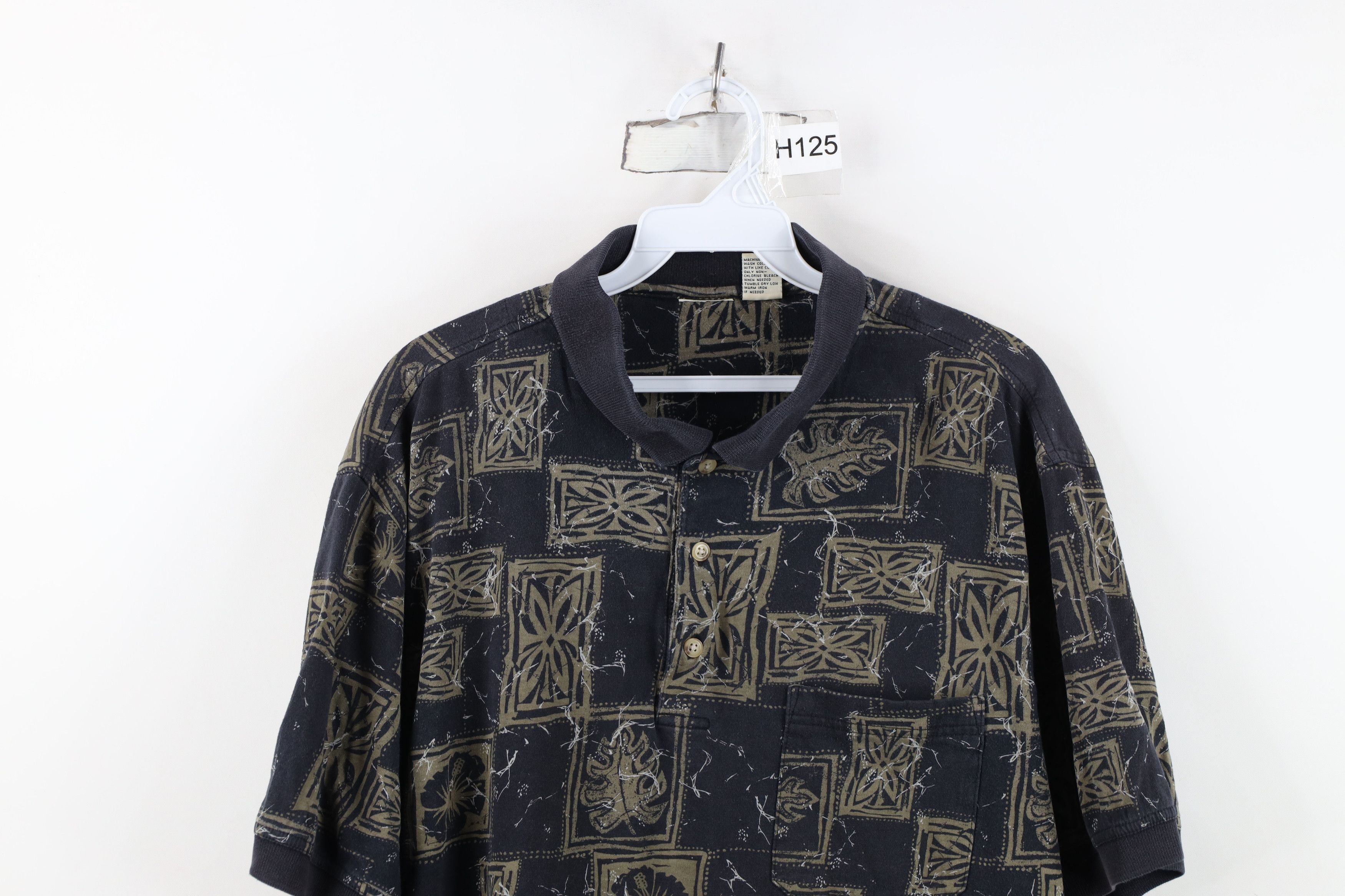 Vintage Vintage 90s Y2K Streetwear All Over Print Golf Polo Shirt Size US L / EU 52-54 / 3 - 2 Thumbnail