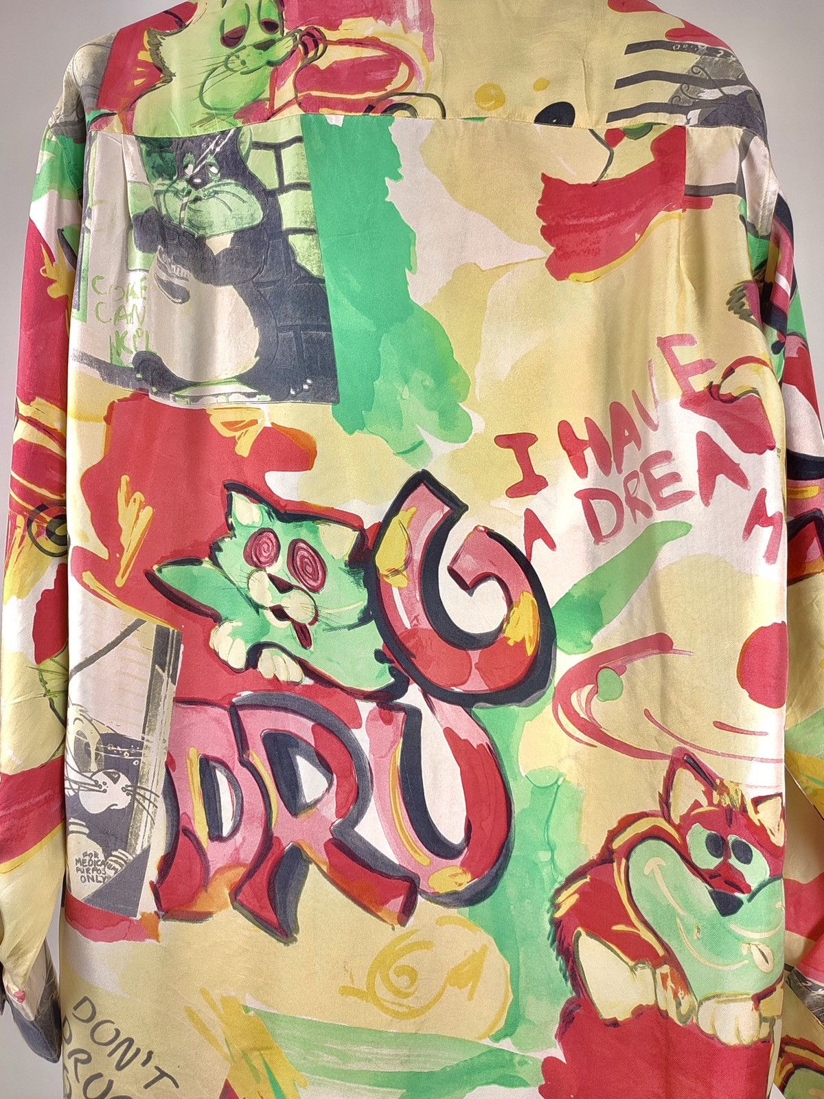 Iceberg 1992 Iceberg Silk Don’t Drug Out LSD Full Print Shirt Size US L / EU 52-54 / 3 - 16 Thumbnail