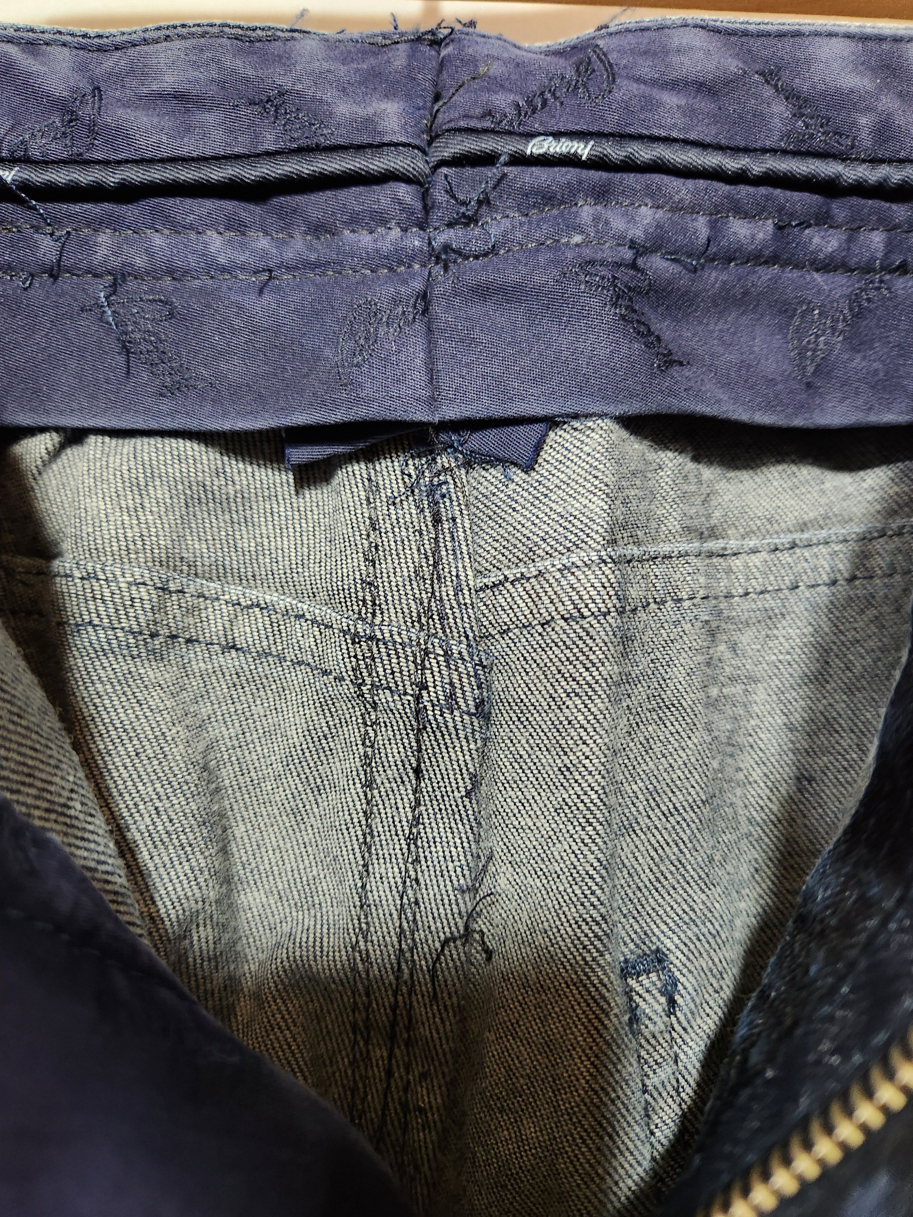 Brioni Stelvio Dark Blue Indigo Cotton Stretch Jeans Size US 44 / EU 60 - 11 Thumbnail