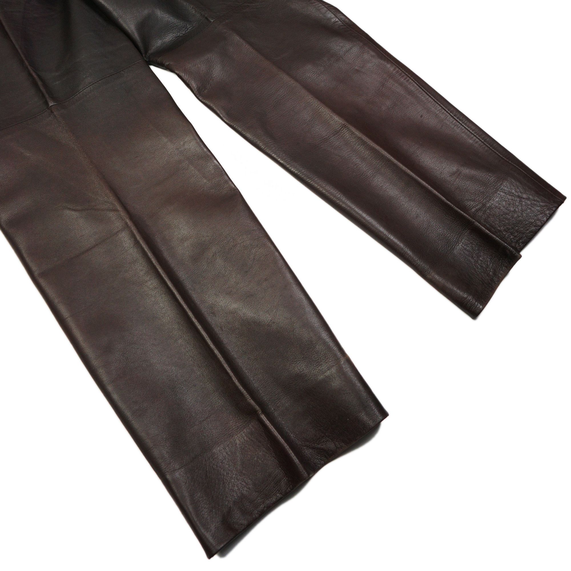 Saint Laurent Paris Yves Saint Laurent Rive Gauche Leather Trousers Size US 30 / EU 46 - 2 Thumbnail