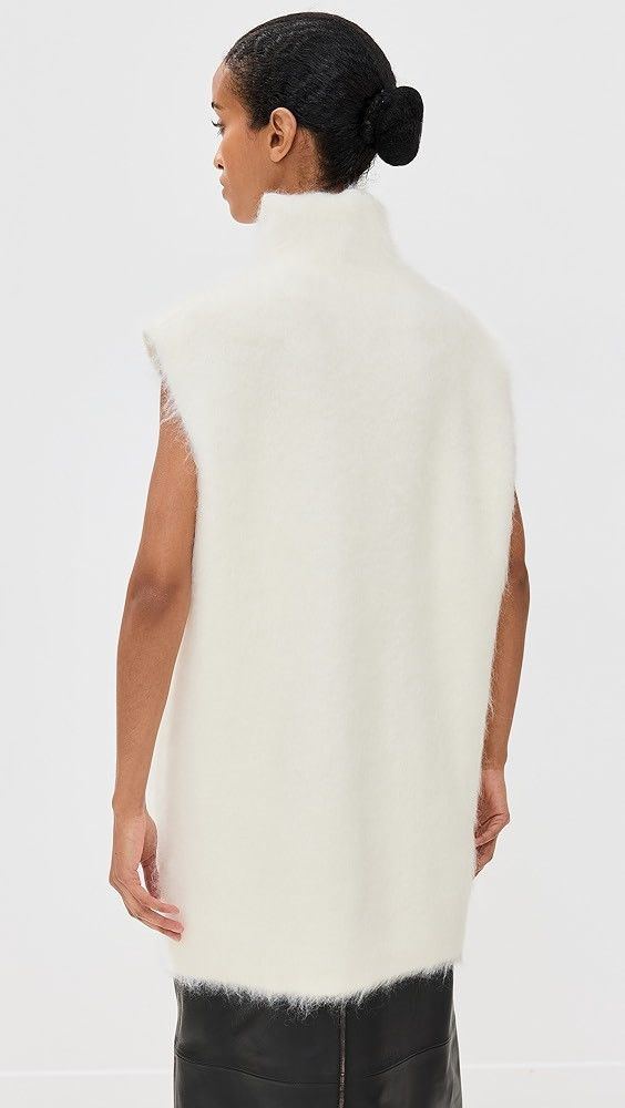 Marni o1y1125 Sleeveless Sweater in White Size S / US 4 / IT 40 - 5 Thumbnail