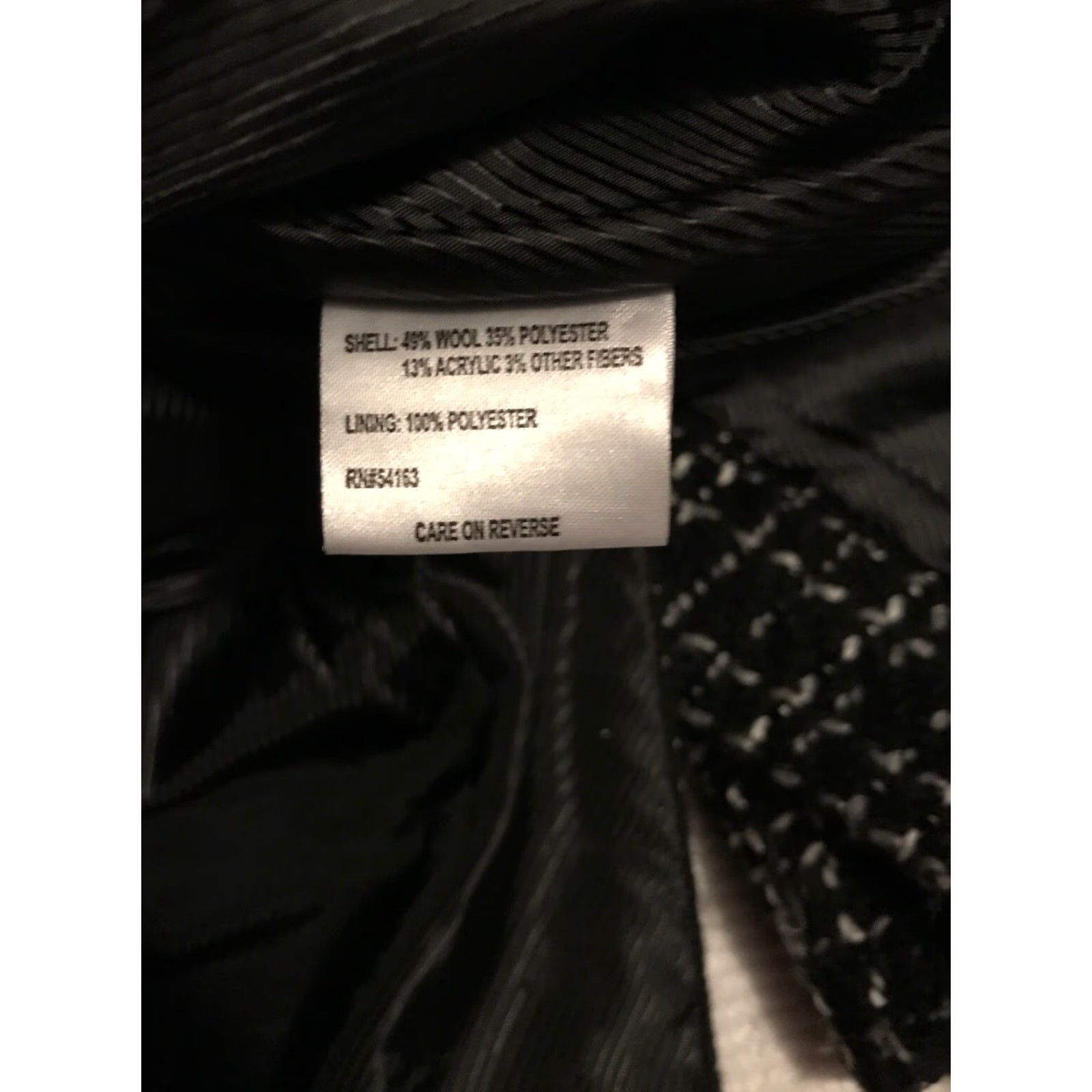 Calvin Klein Calvin Klein Women’s Wool Black White Pea Coat Sz 4 Winter Jacket Great Cond. Size S / US 4 / IT 40 - 4 Thumbnail