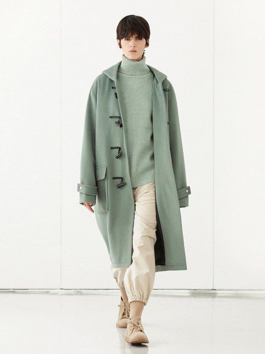 Gloverall × Vintage 90s Gloverall Vintage Wool Hooded made in England Coat Size M / US 6-8 / IT 42-44 - 1 Thumbnail