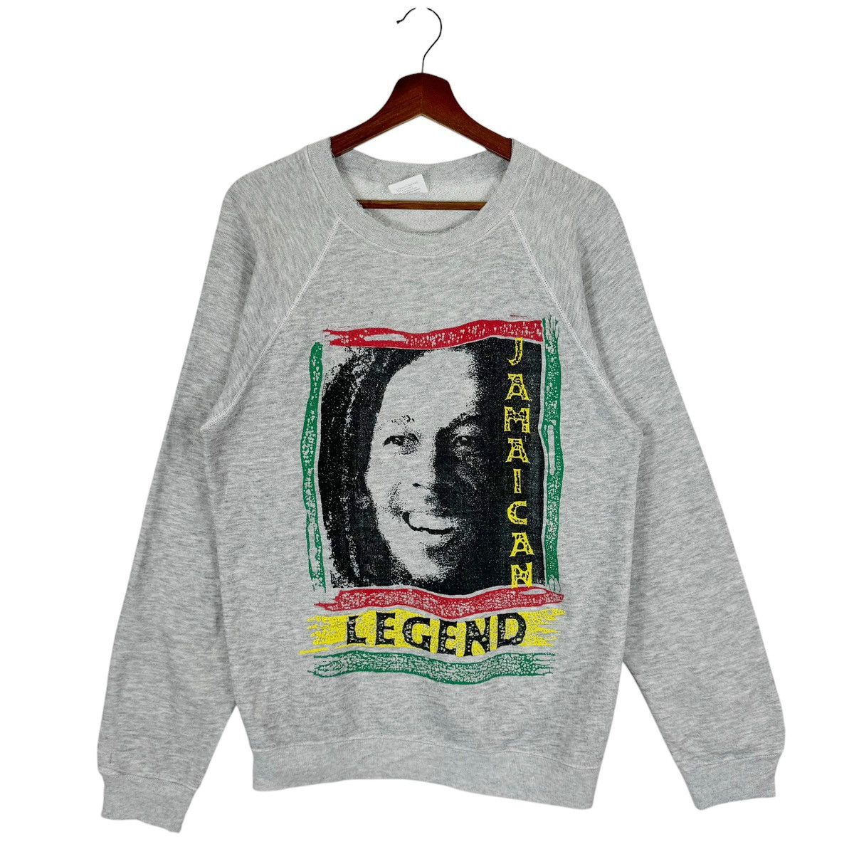 Bob Marley × Vintage VINTAGE 90s BOB MARLEY RASTA REGGAE CREWNECK Size US L / EU 52-54 / 3 - 1 Thumbnail