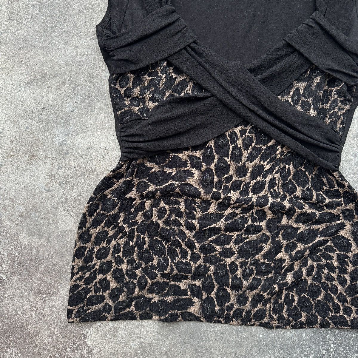 Hysteric Glamour 2000’s Jane Norman Y2K Sexy Glam Leopard Bodycon Blouse Size L / US 10 / IT 46 - 6 Thumbnail